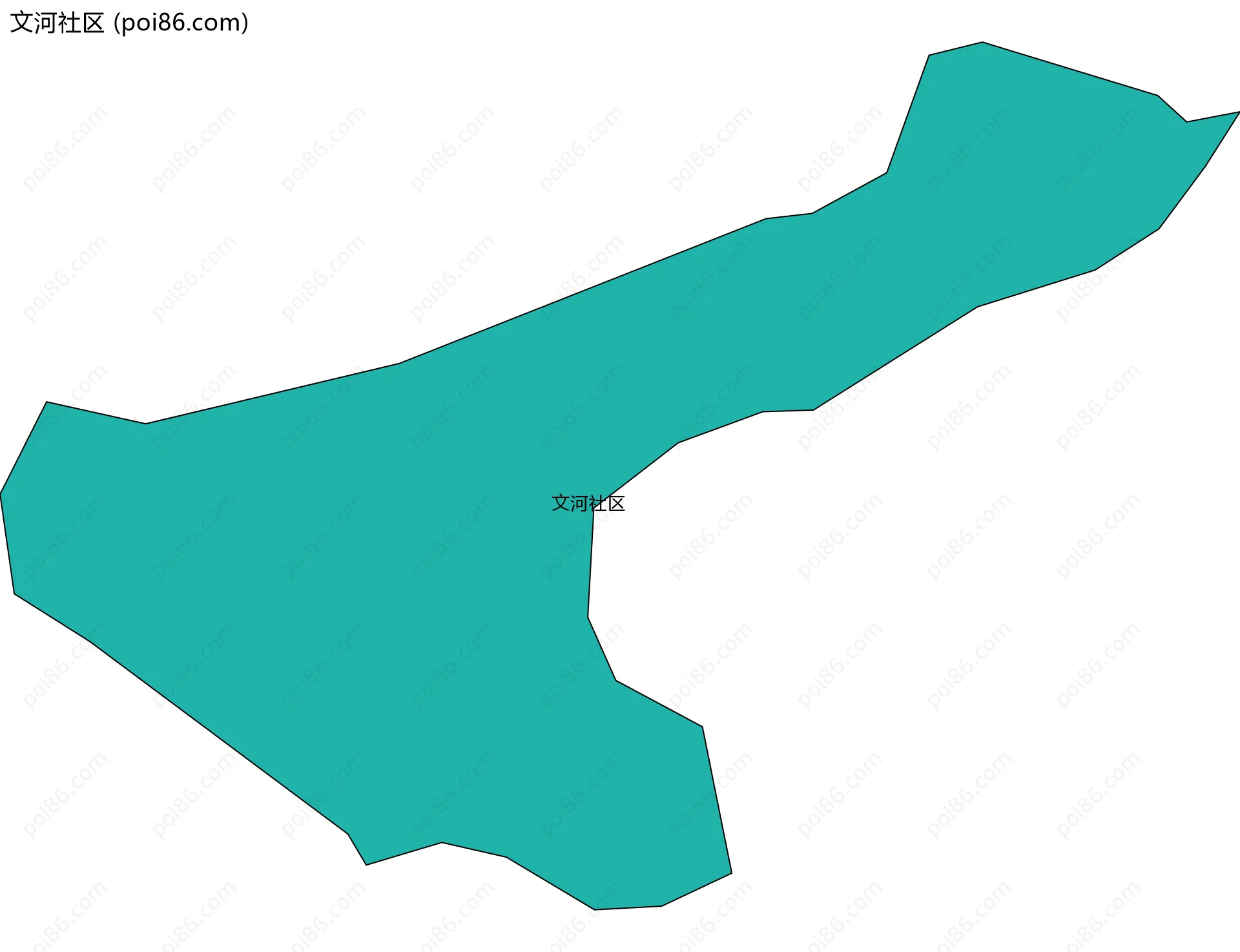 文河社区边界地图