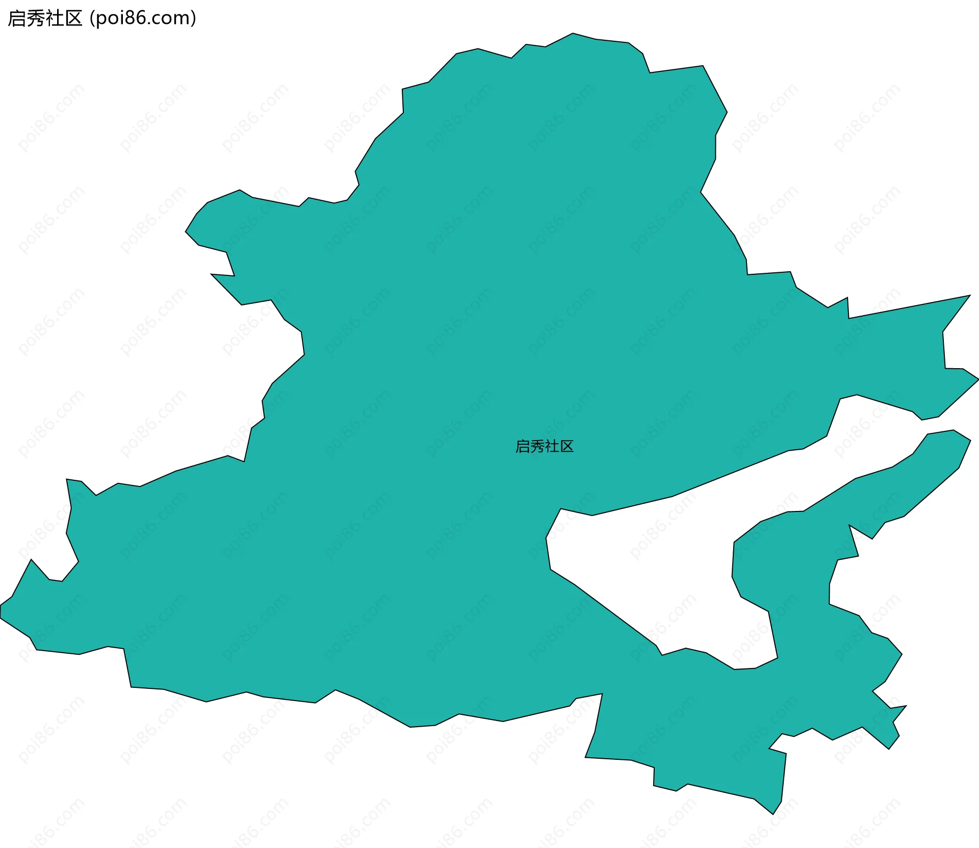 启秀社区边界地图