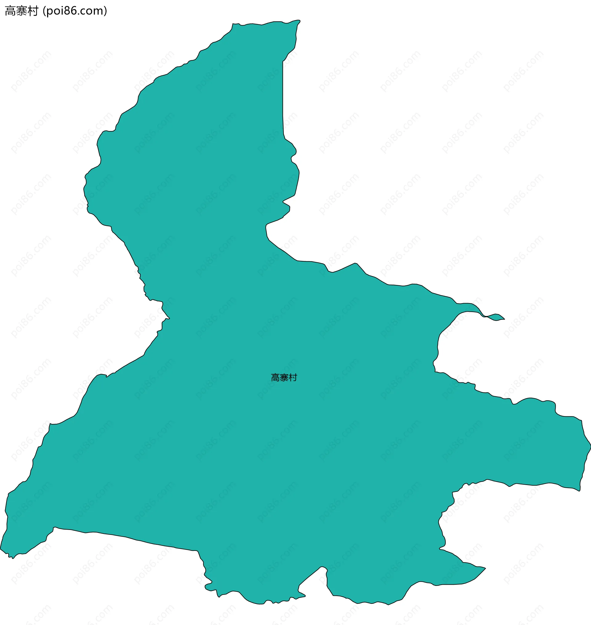 高寨村边界地图