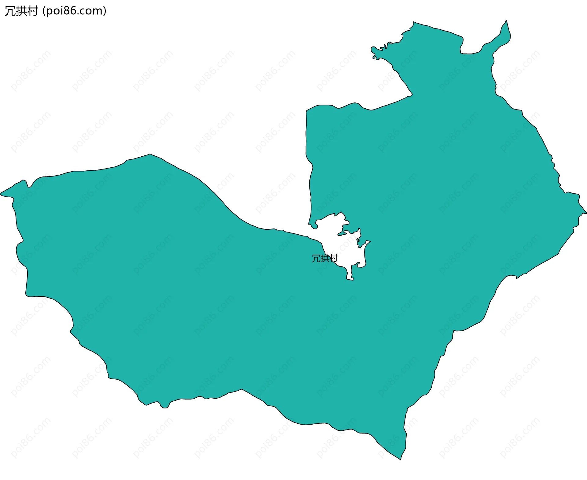 冗拱村边界地图