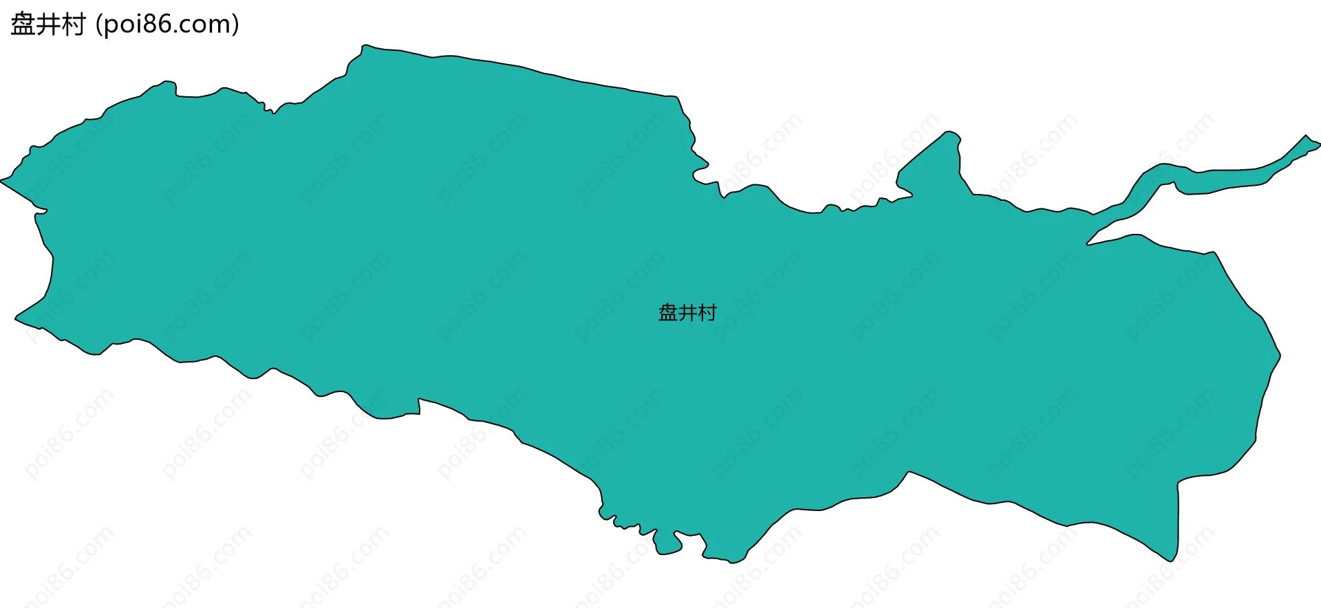 盘井村边界地图