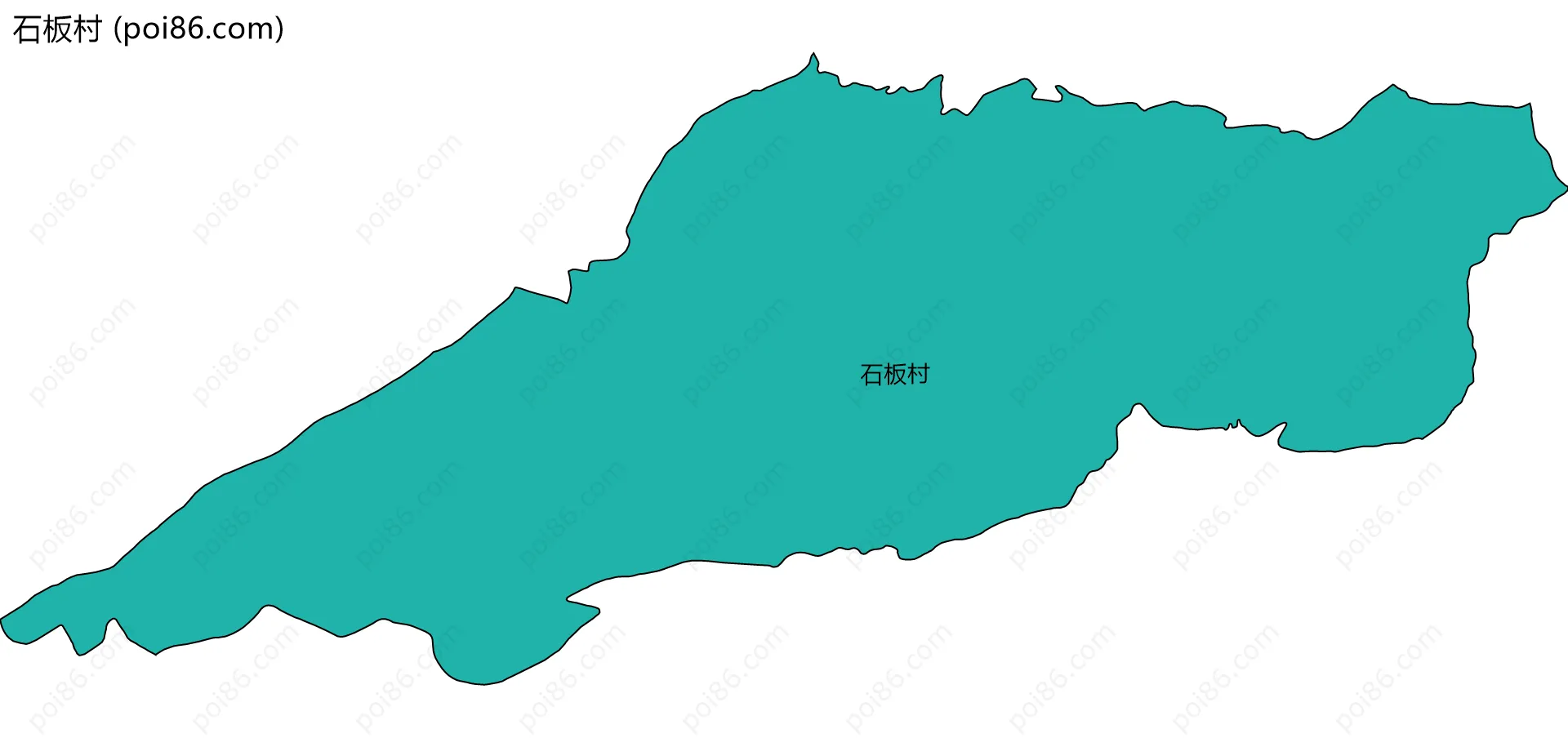 石板村边界地图