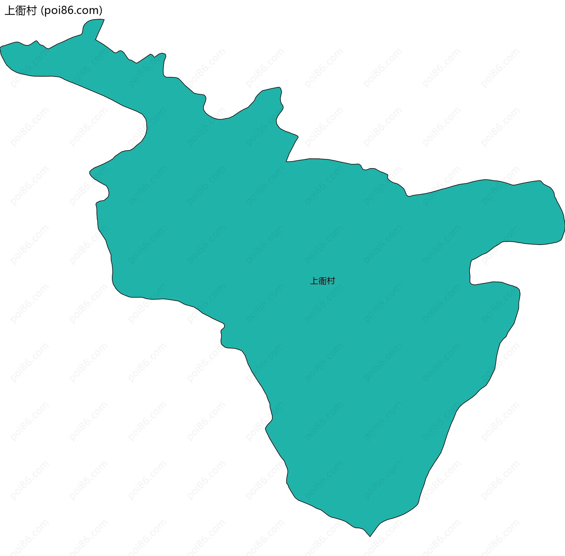 上衙村边界地图