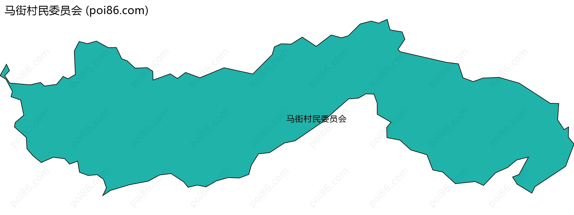 马街村民委员会边界地图