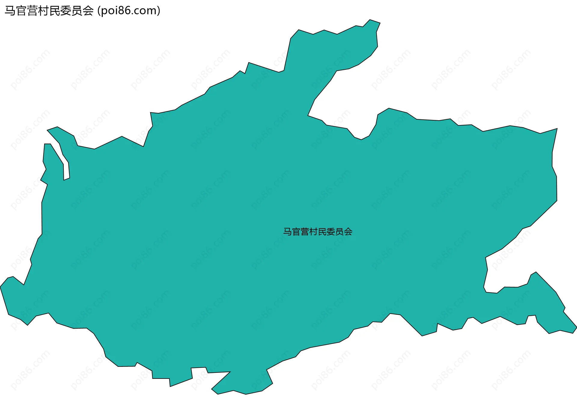 马官营村民委员会边界地图