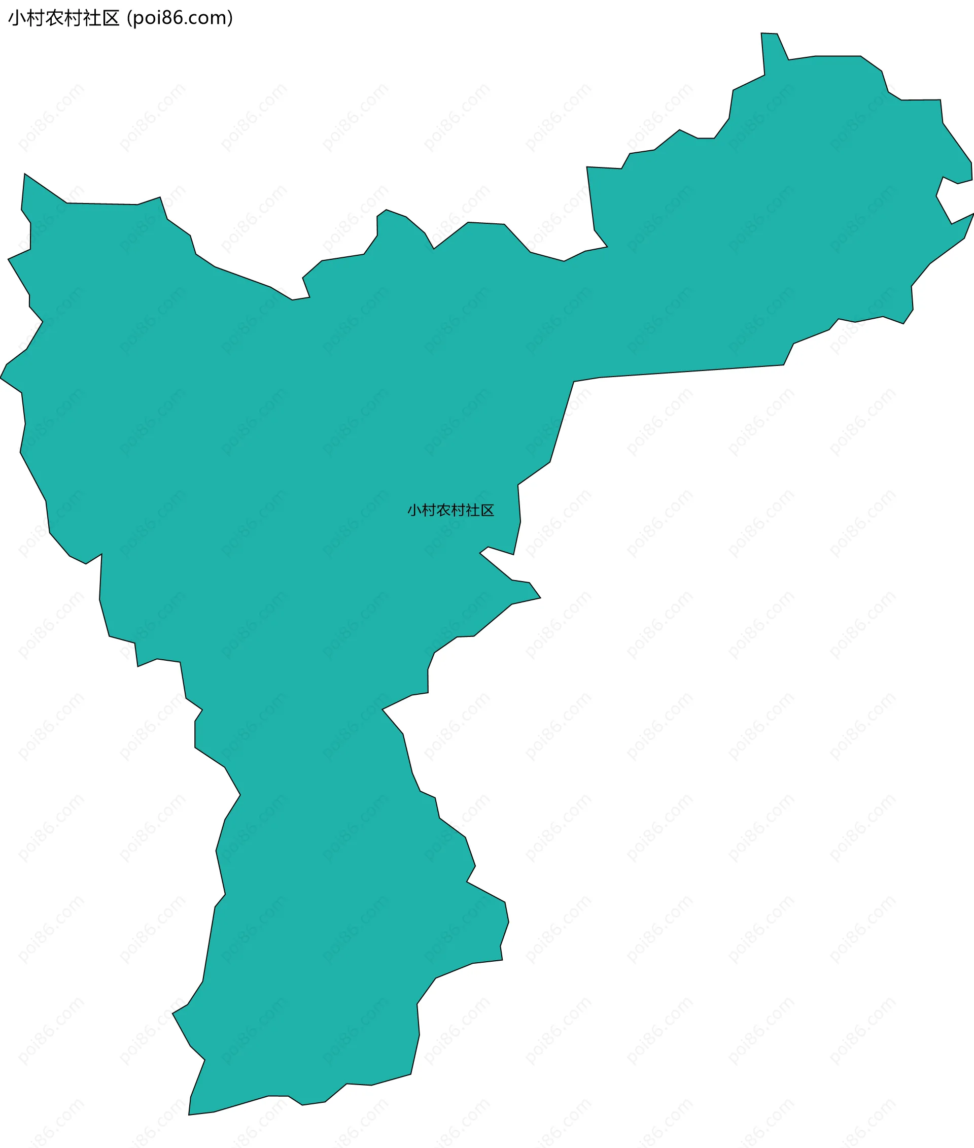 小村农村社区边界地图