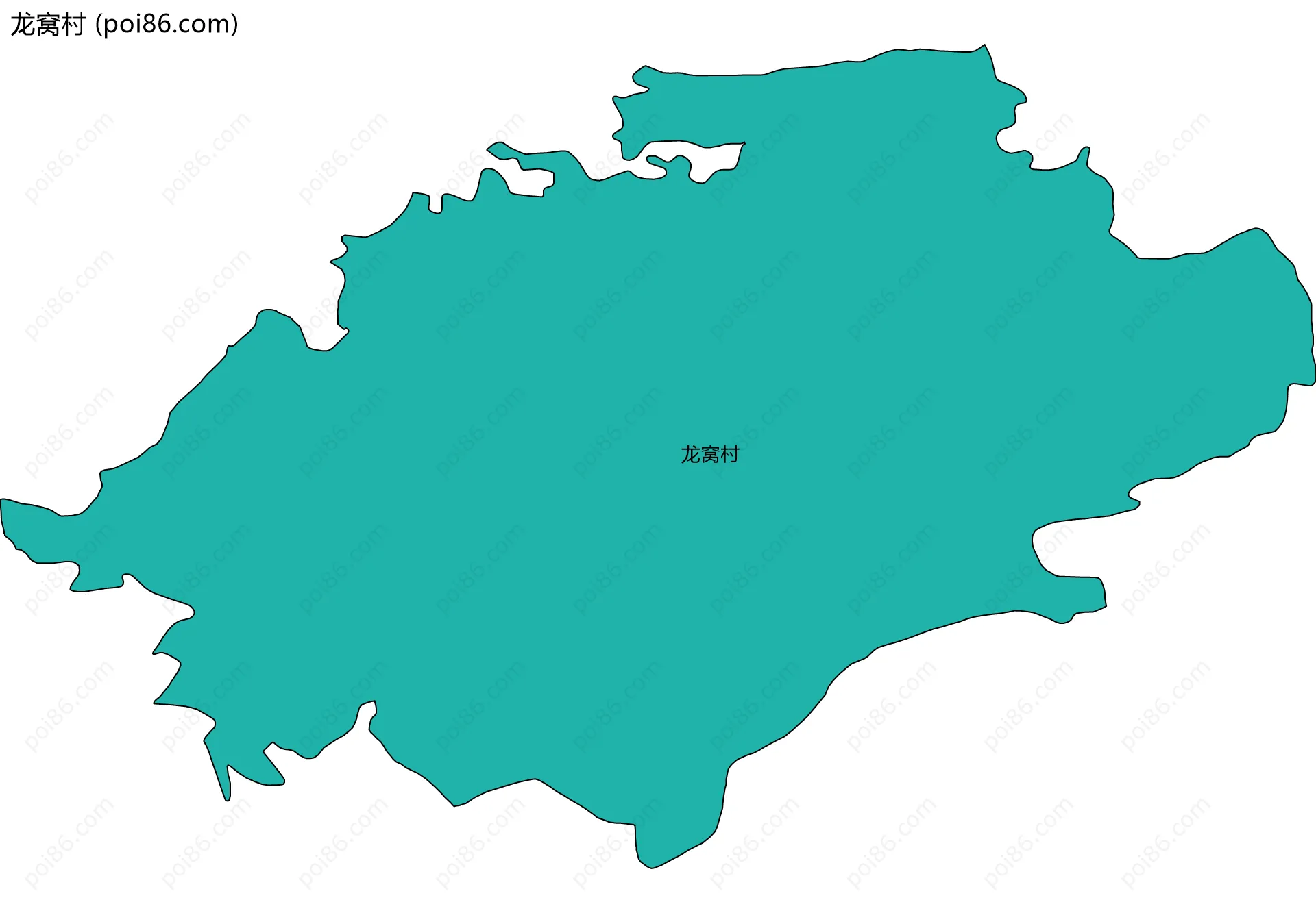 龙窝村边界地图