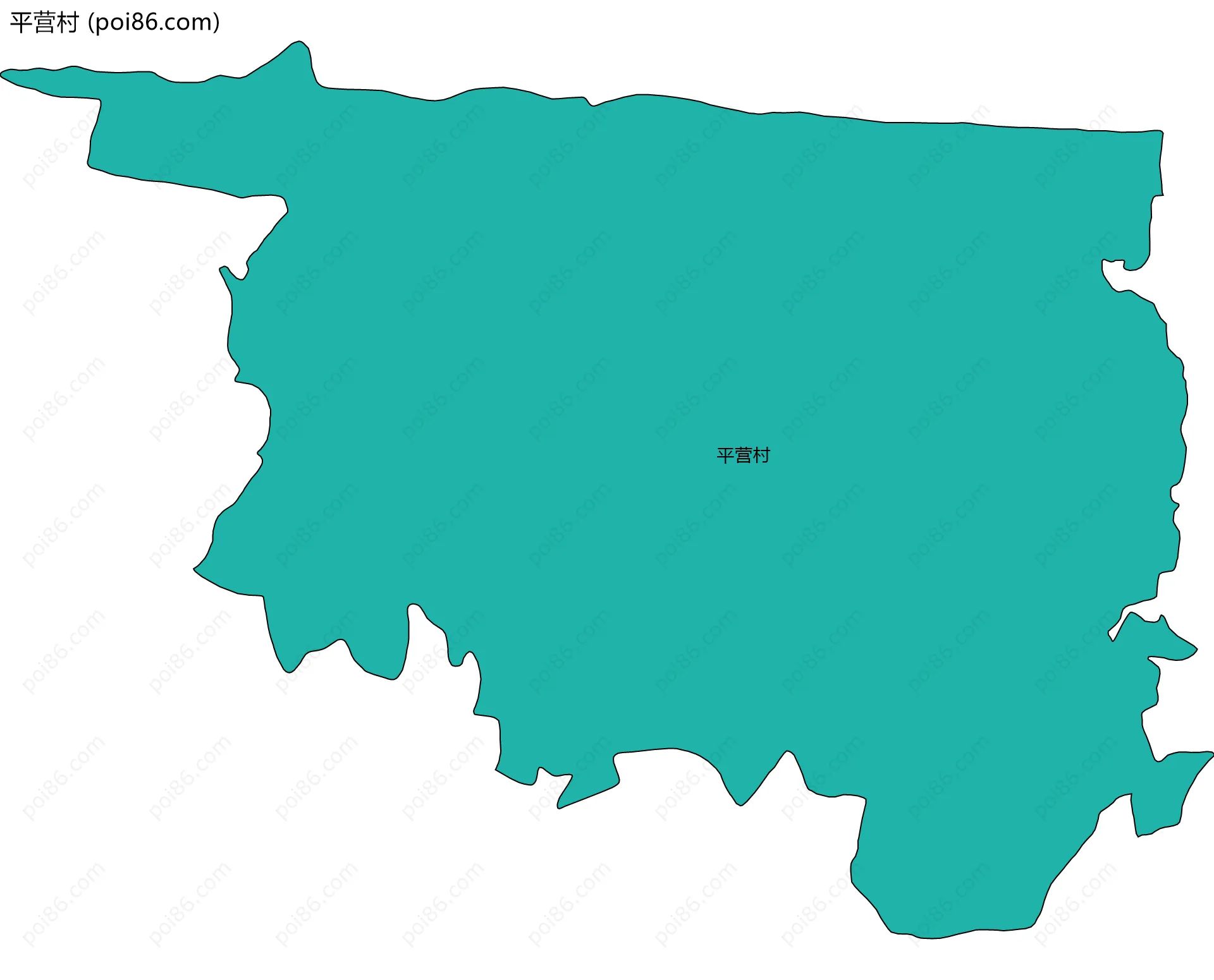 平营村边界地图