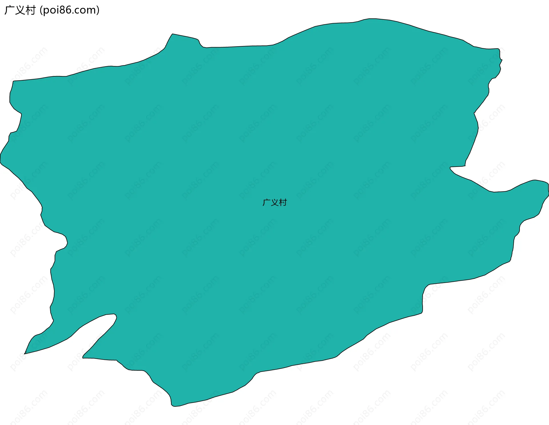 广义村边界地图