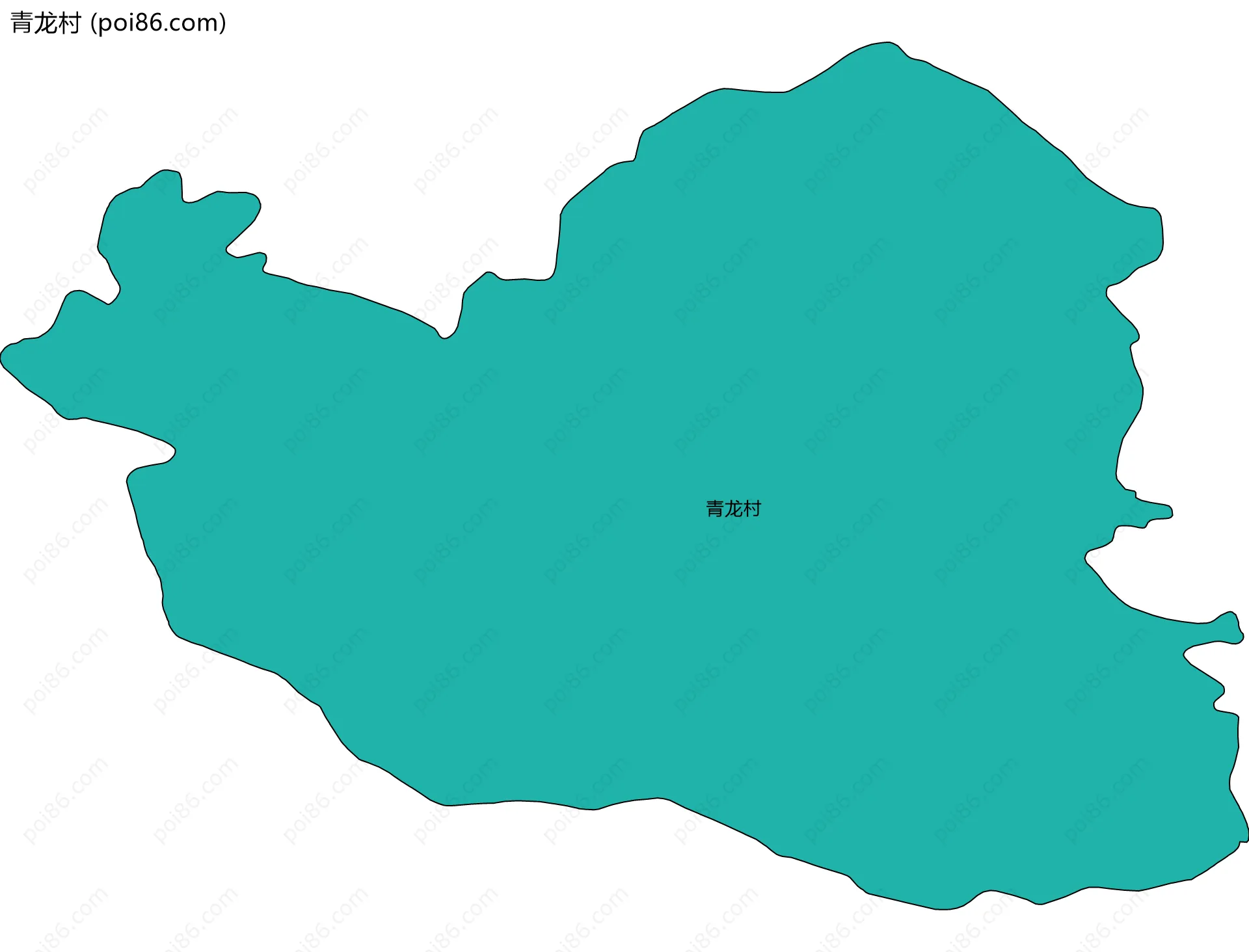 青龙村边界地图