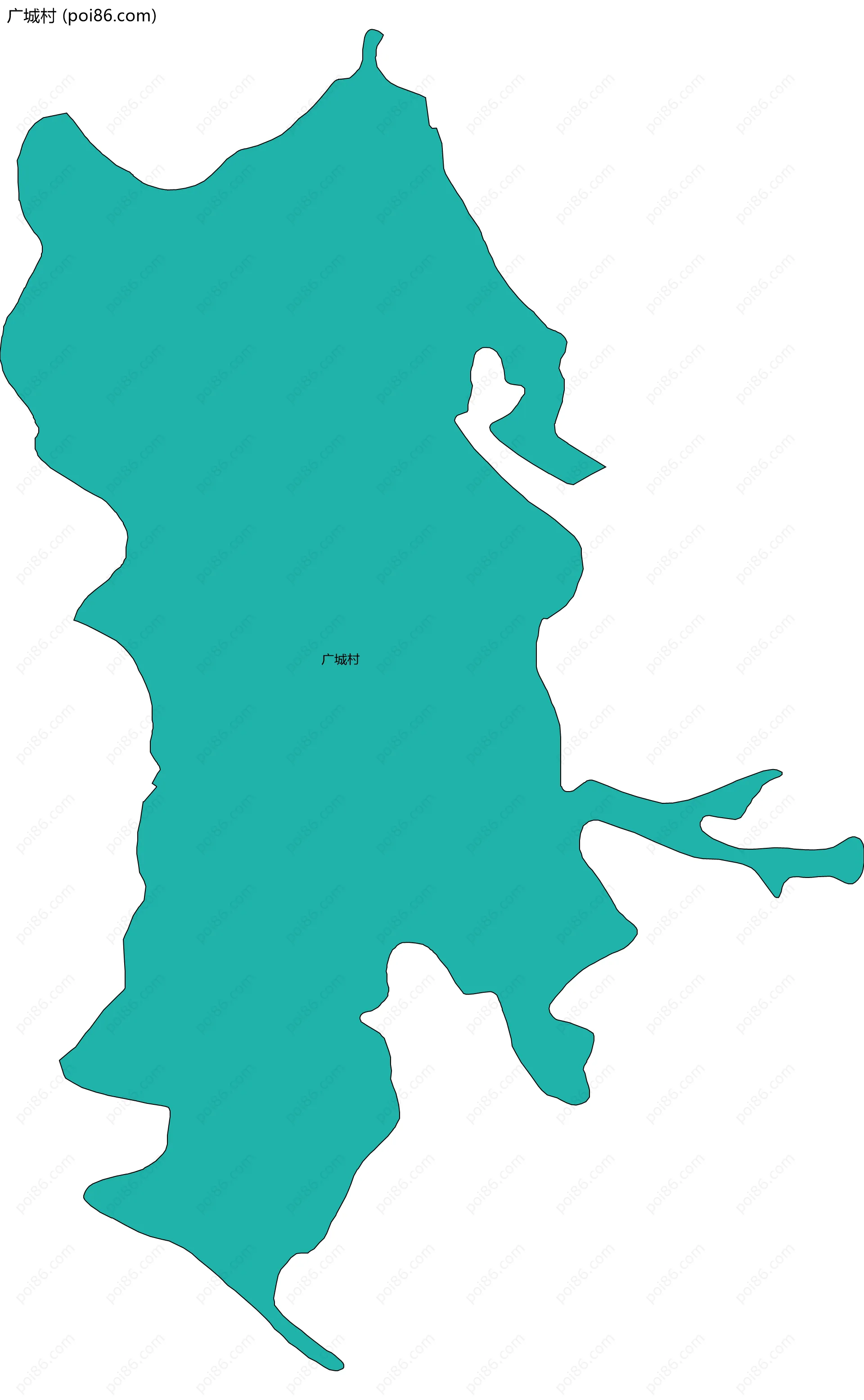 广城村边界地图