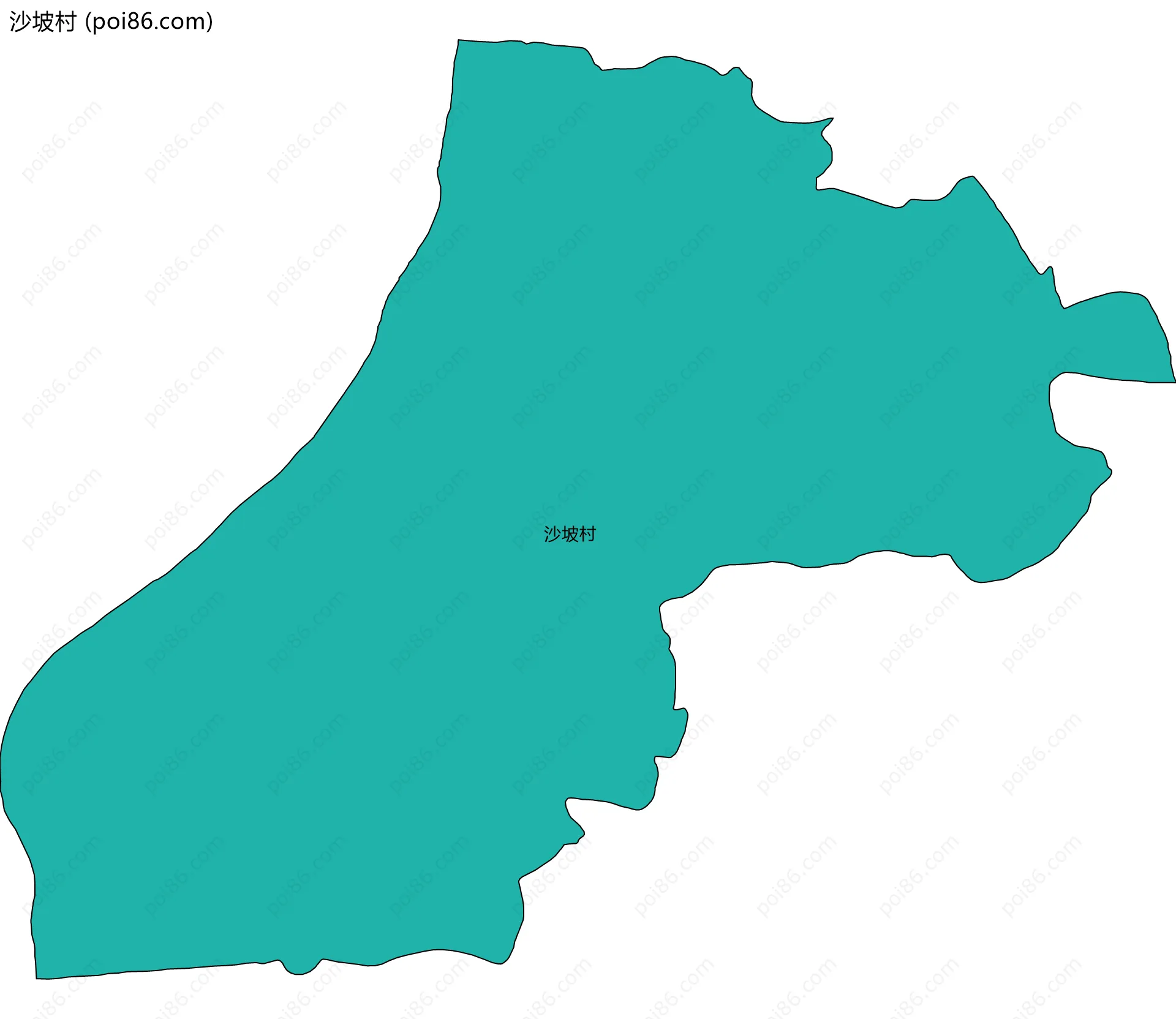 沙坡村边界地图