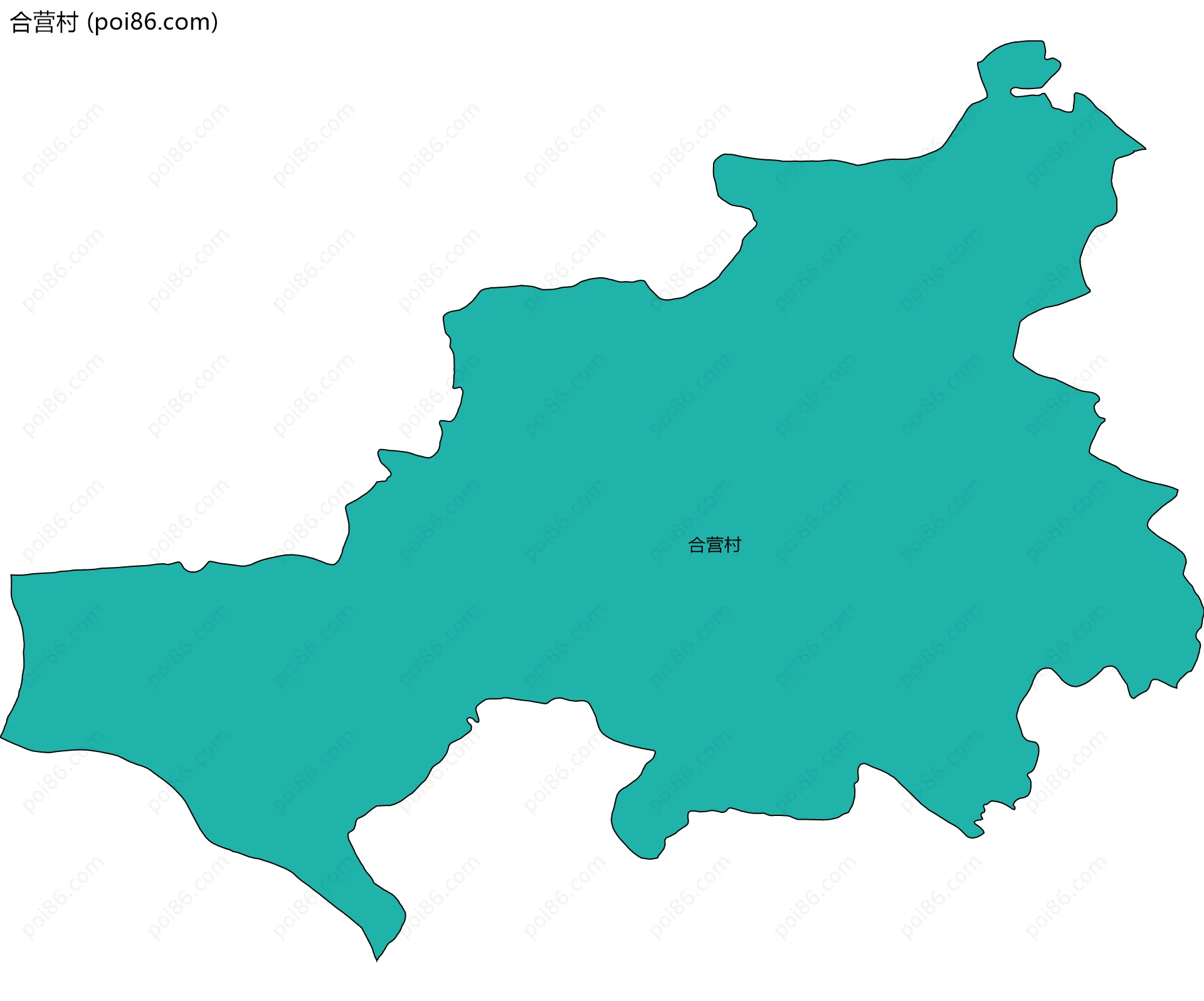 合营村边界地图