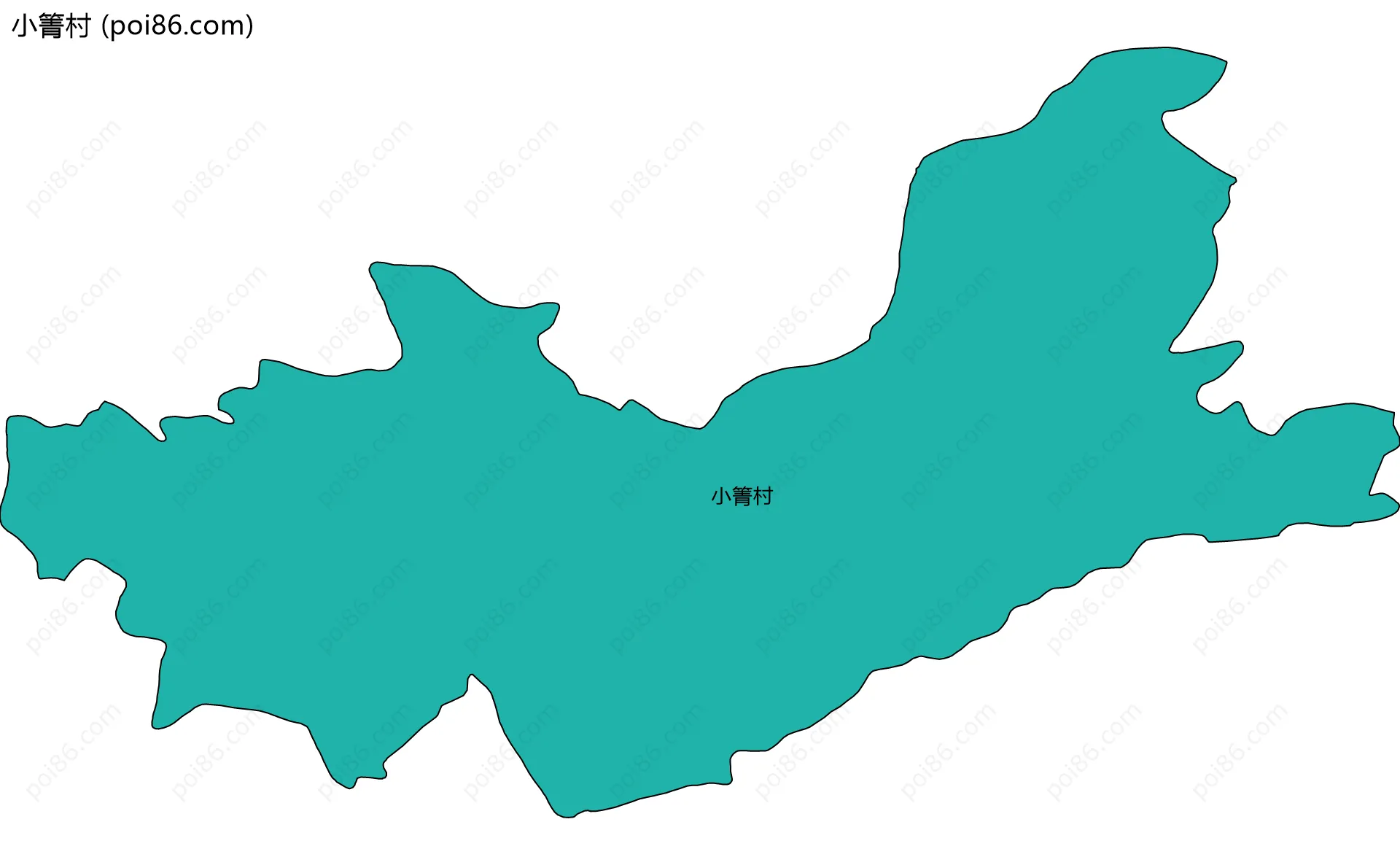 小箐村边界地图