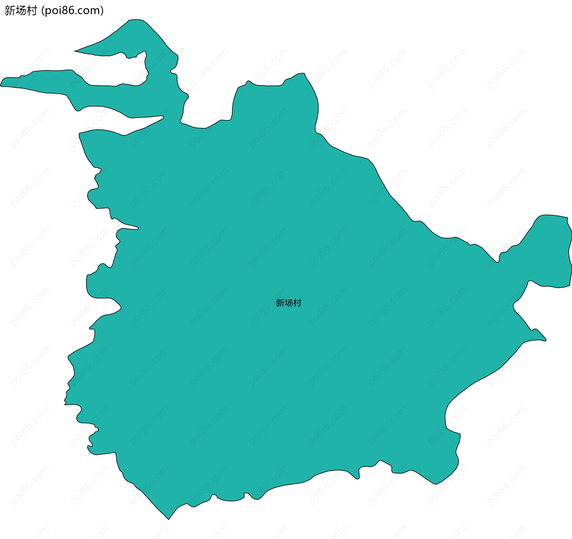新场村边界地图