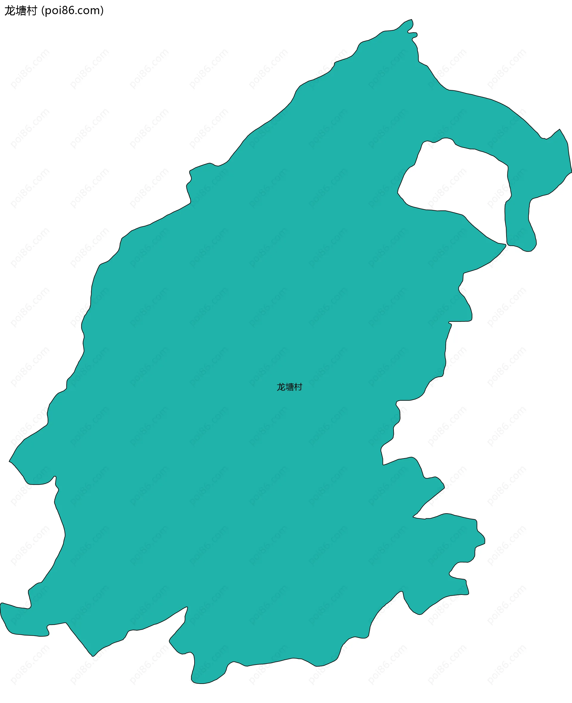 龙塘村边界地图