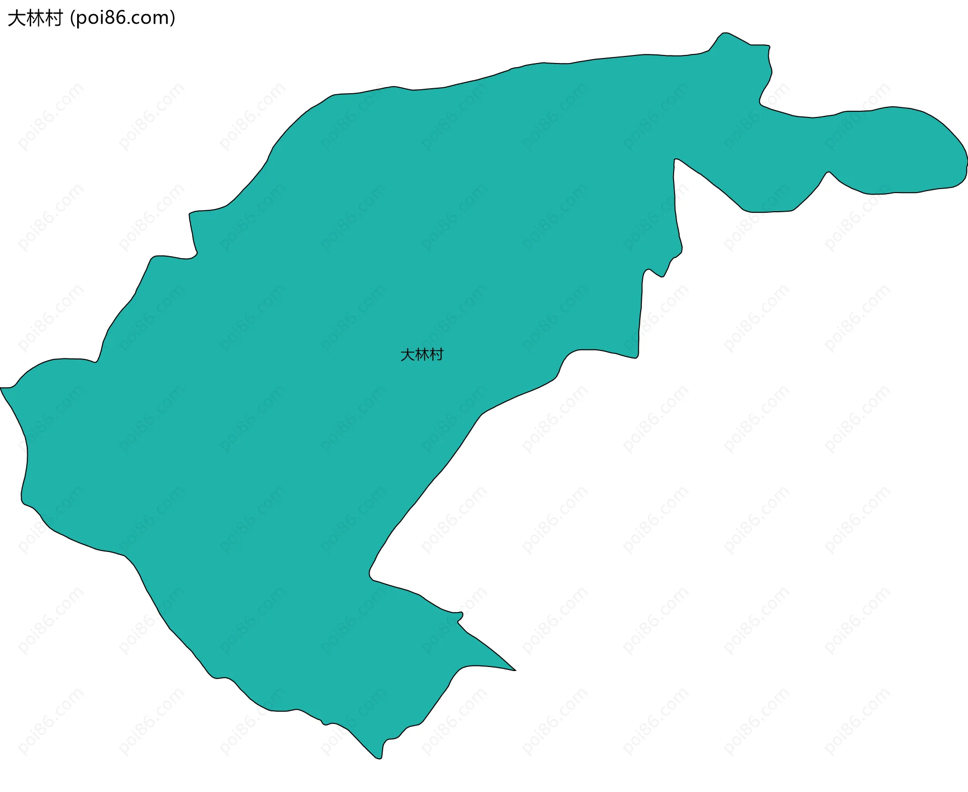 大林村边界地图