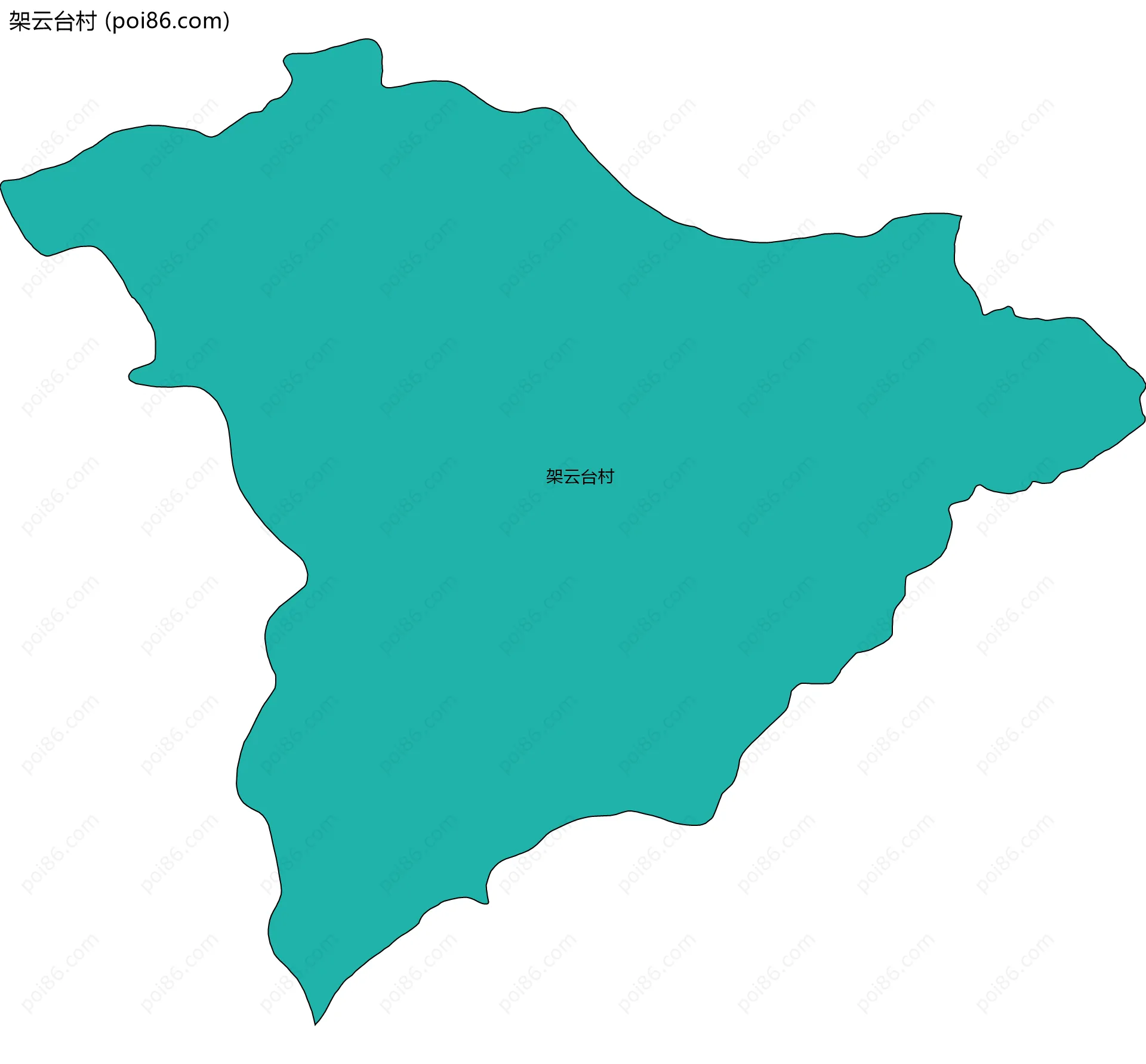 架云台村边界地图