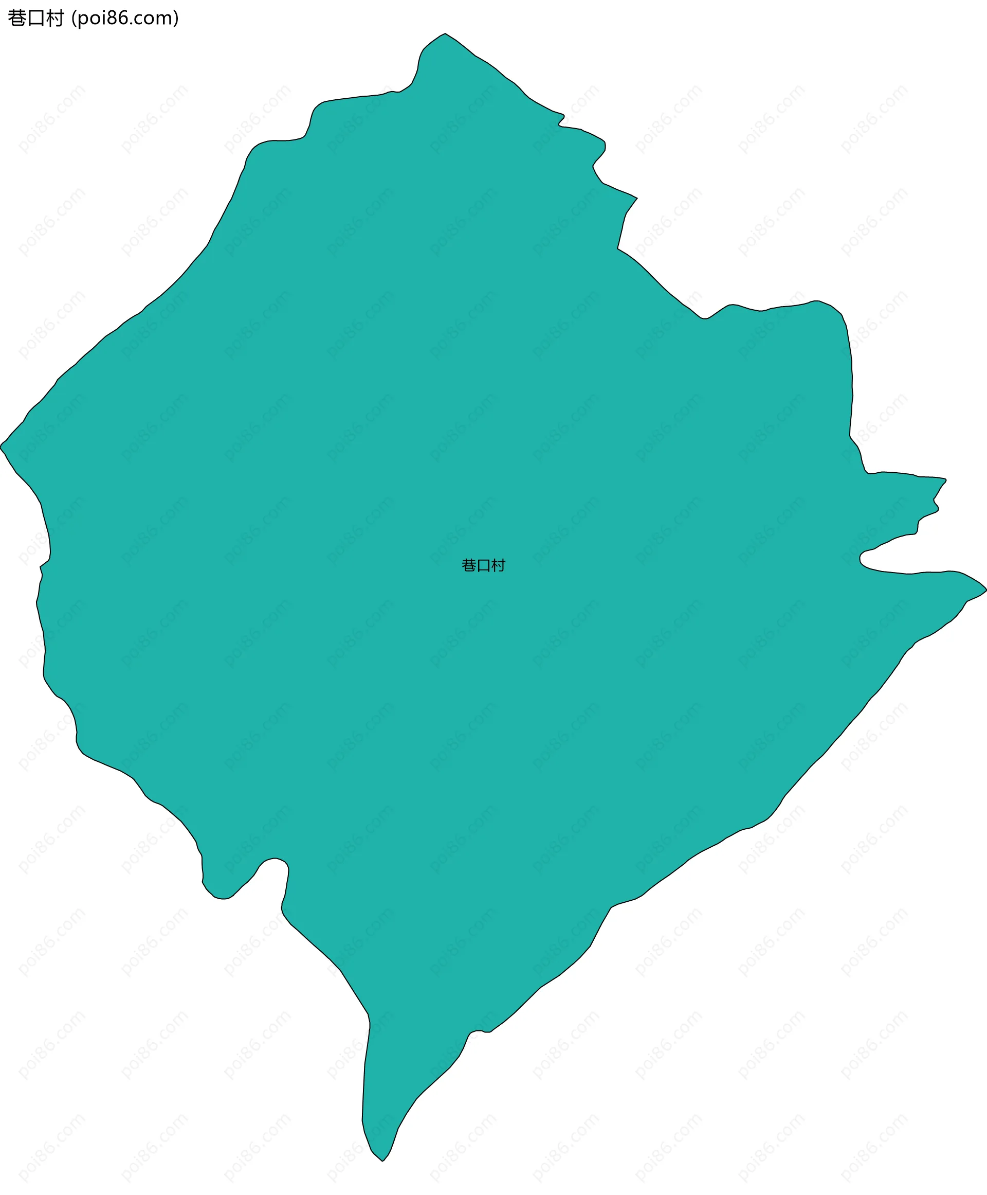 巷口村边界地图