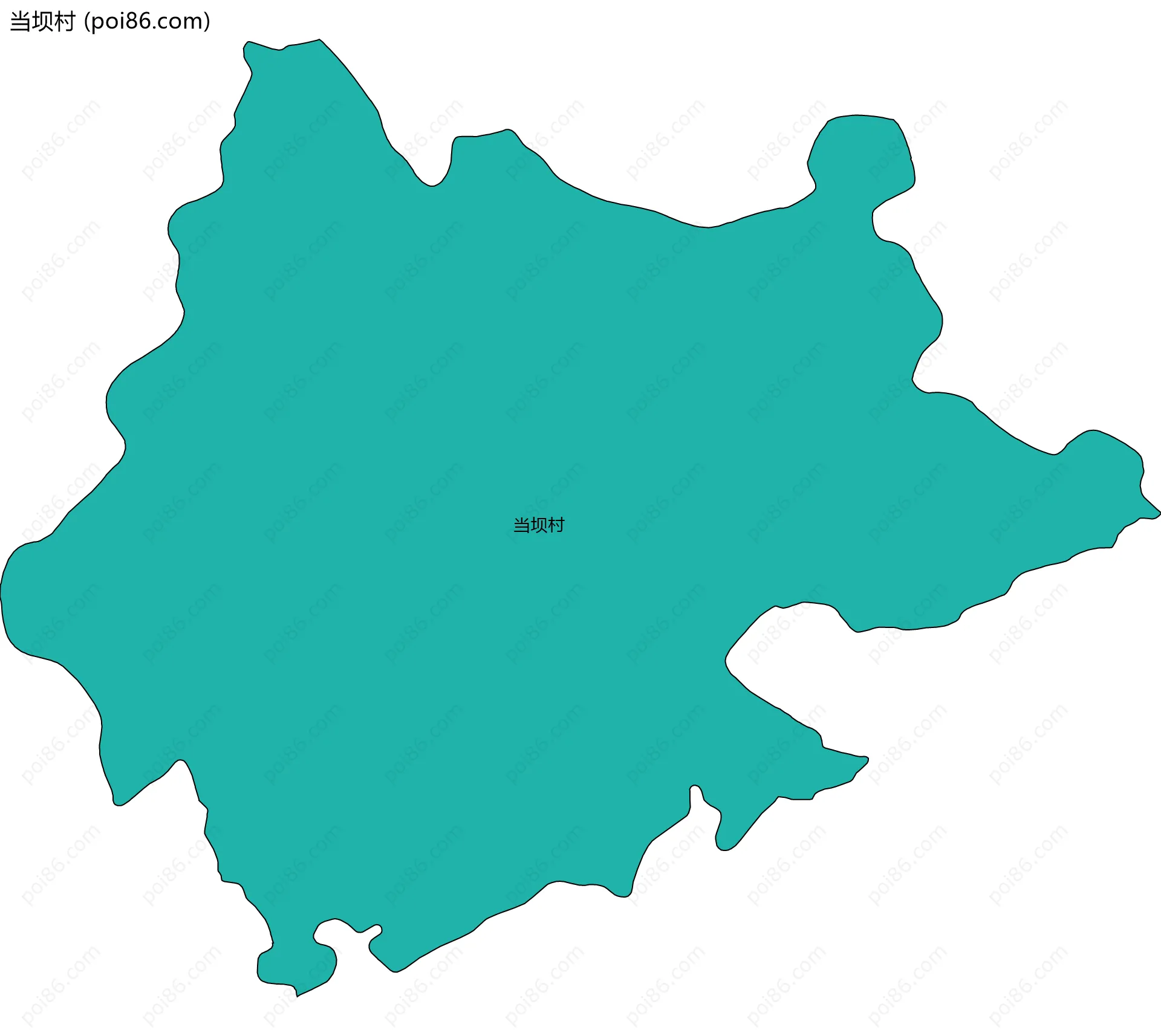 当坝村边界地图