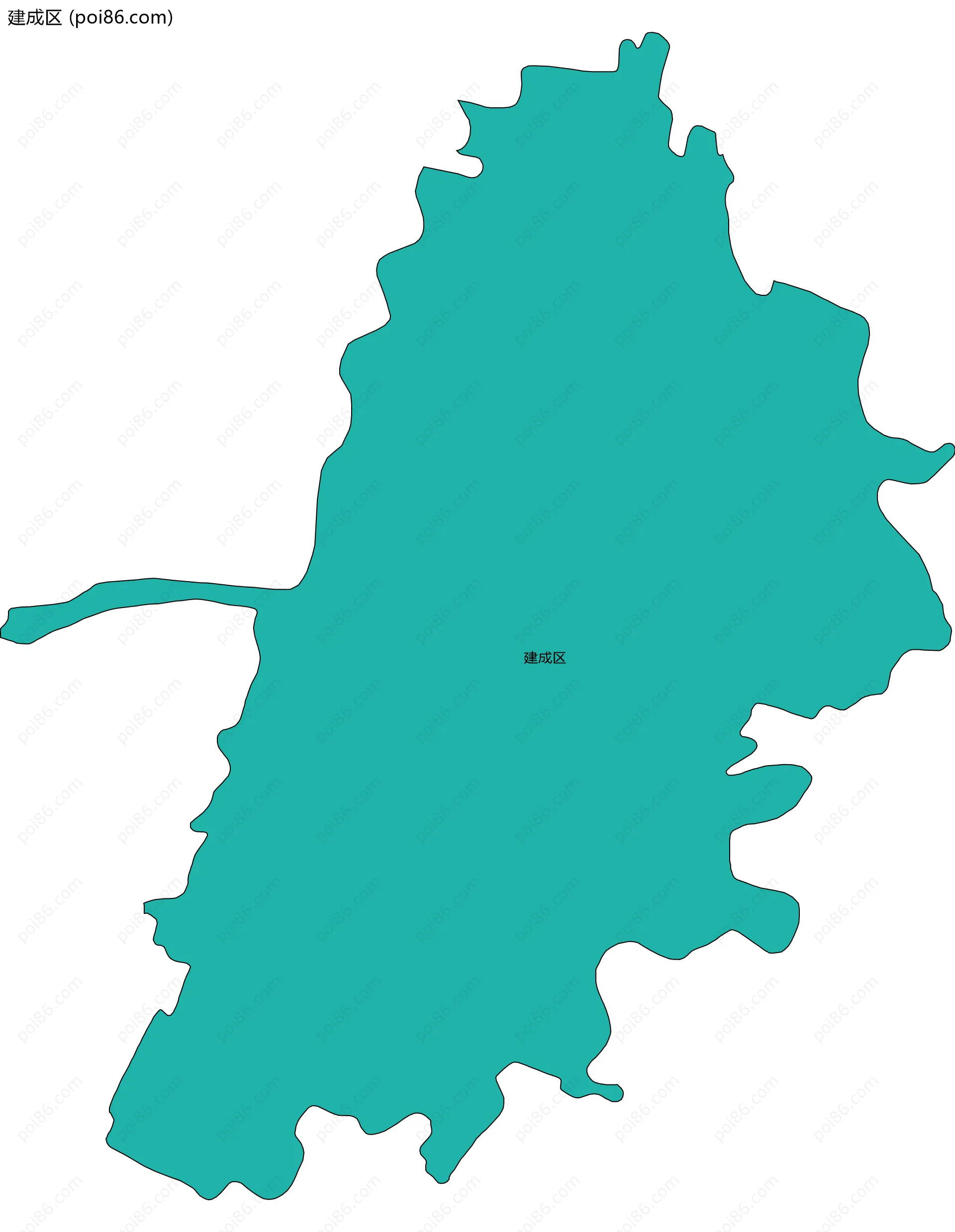建成区边界地图