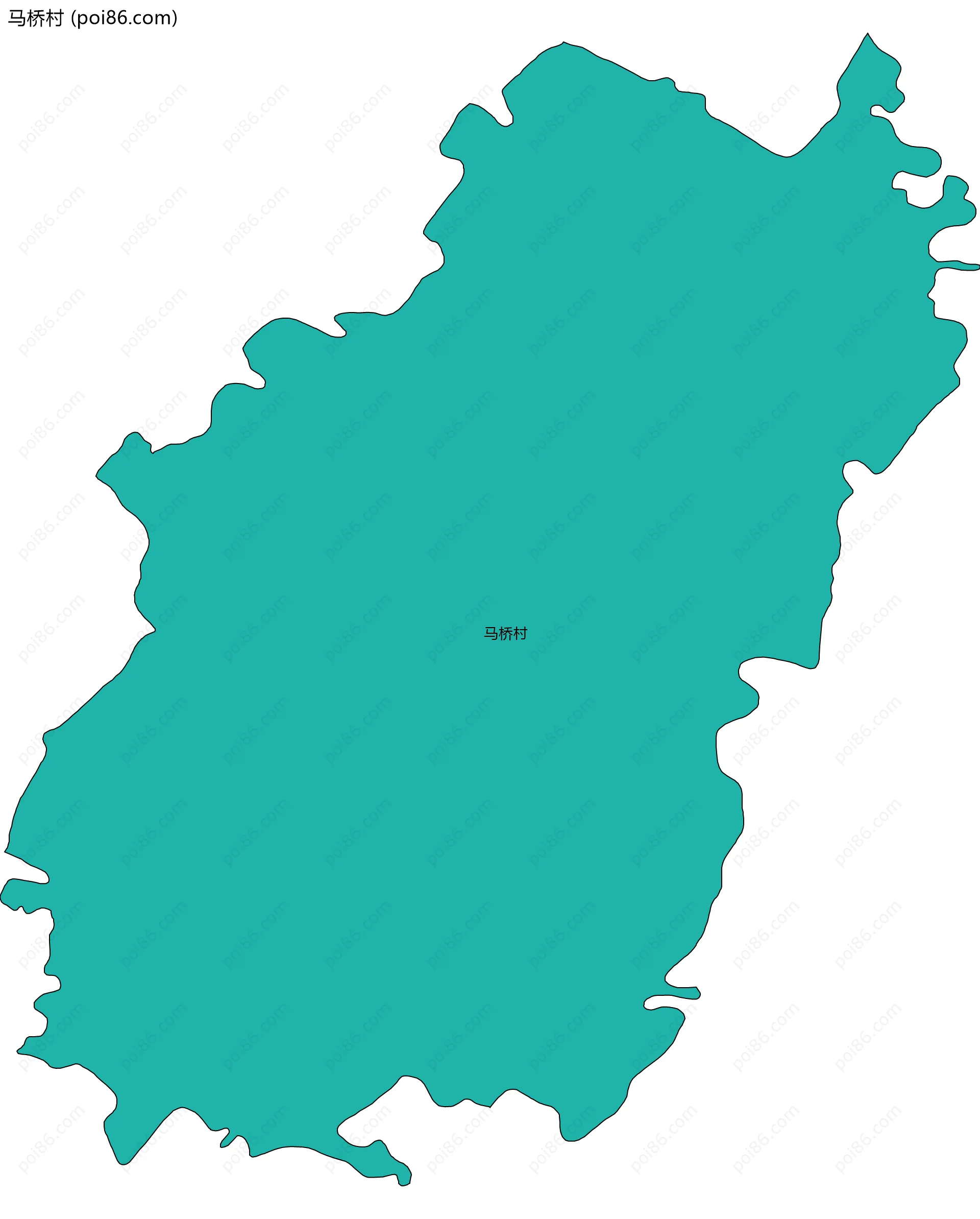 马桥村边界地图