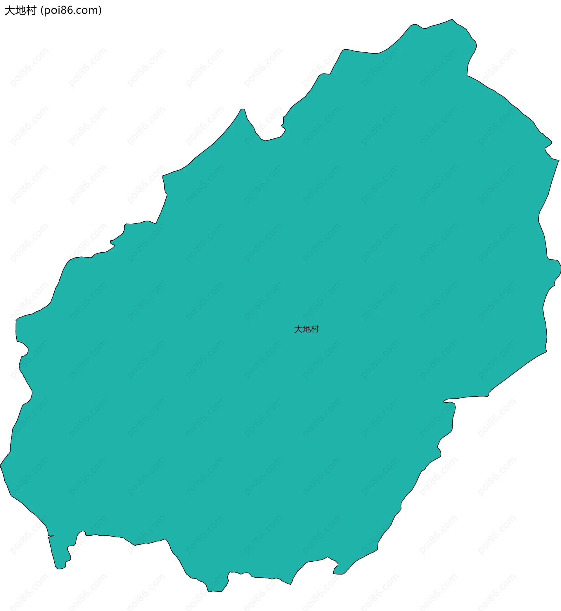 大地村边界地图