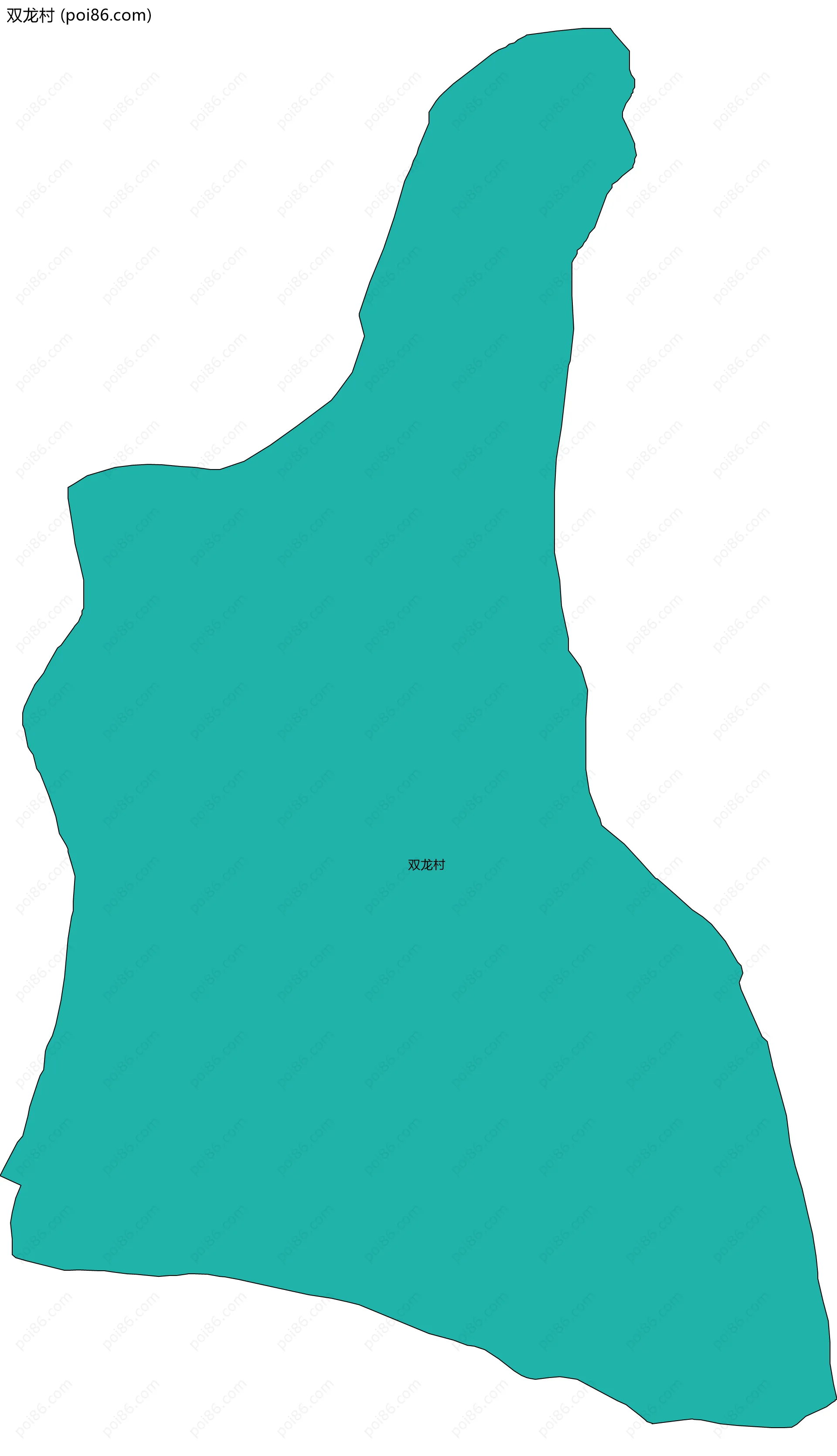 双龙村边界地图