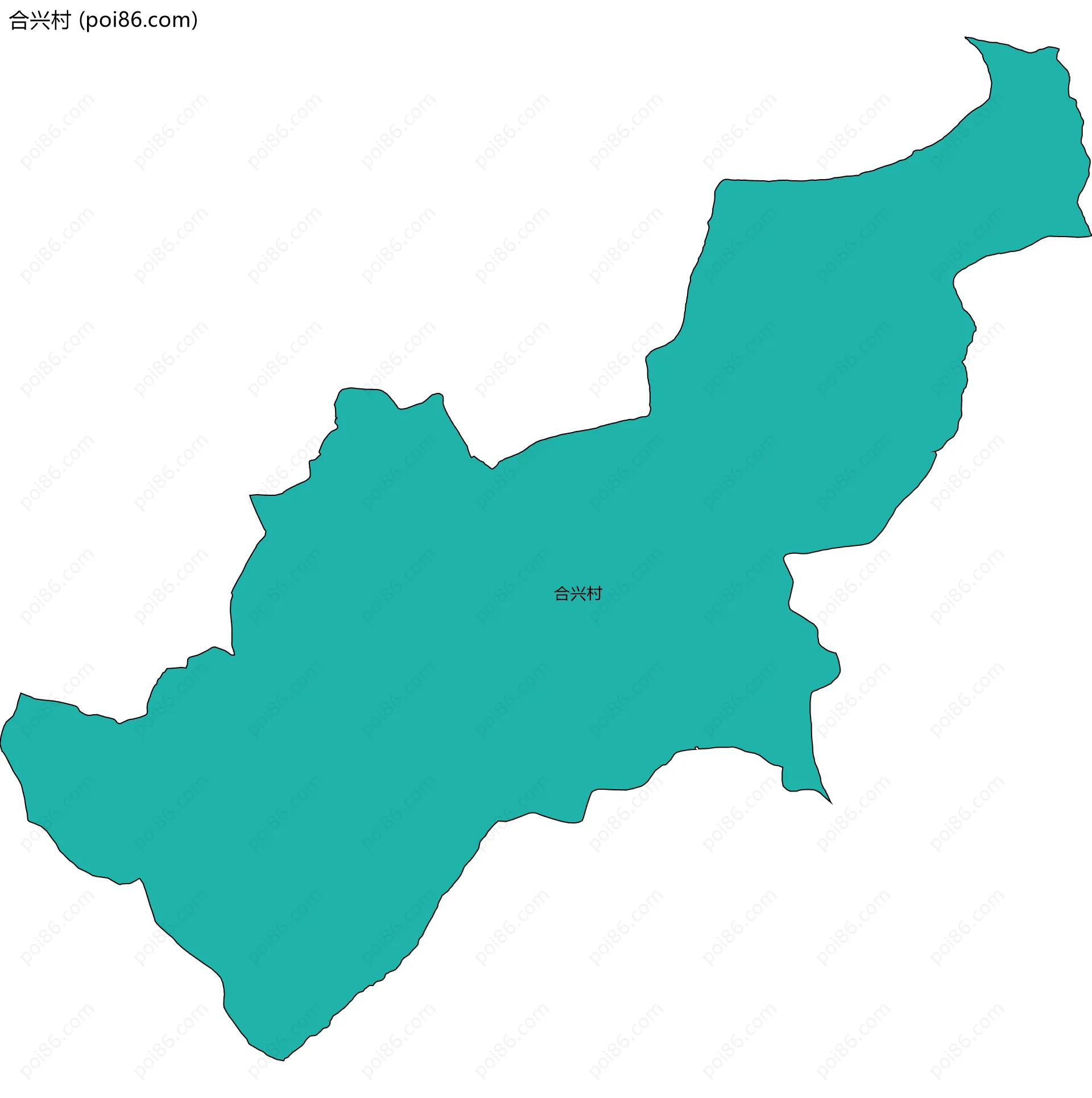 合兴村边界地图
