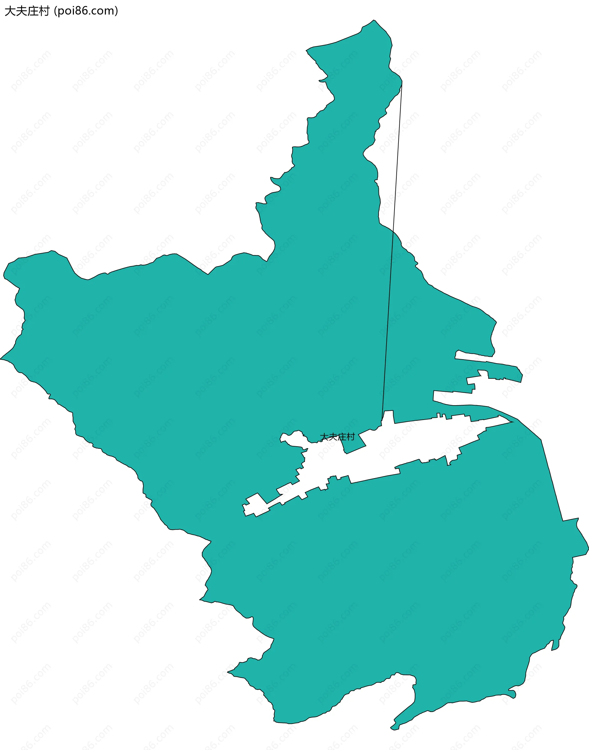 大夫庄村边界地图