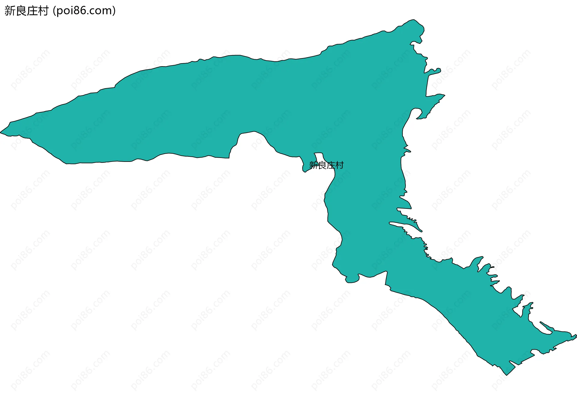 新良庄村边界地图
