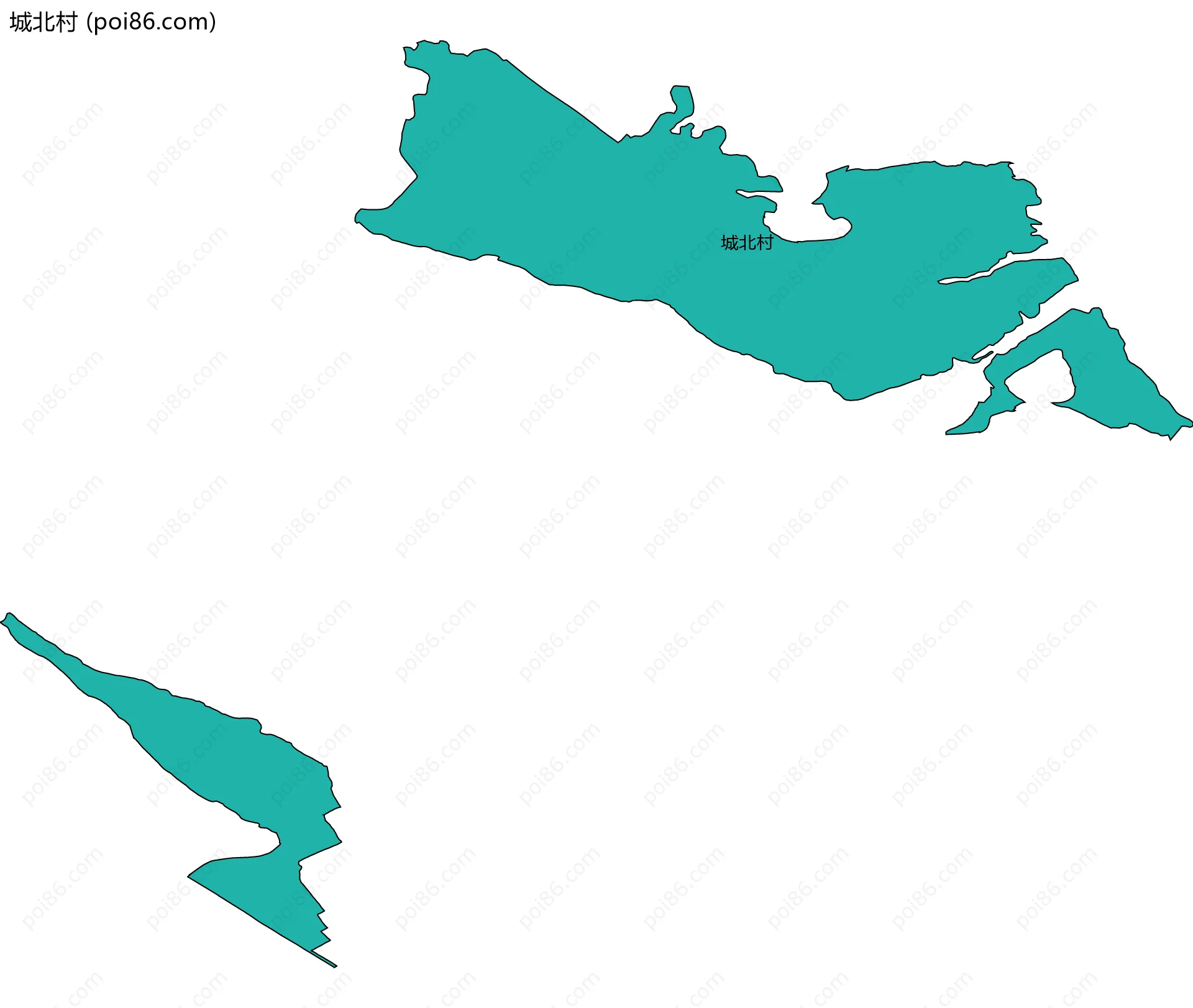 城北村边界地图