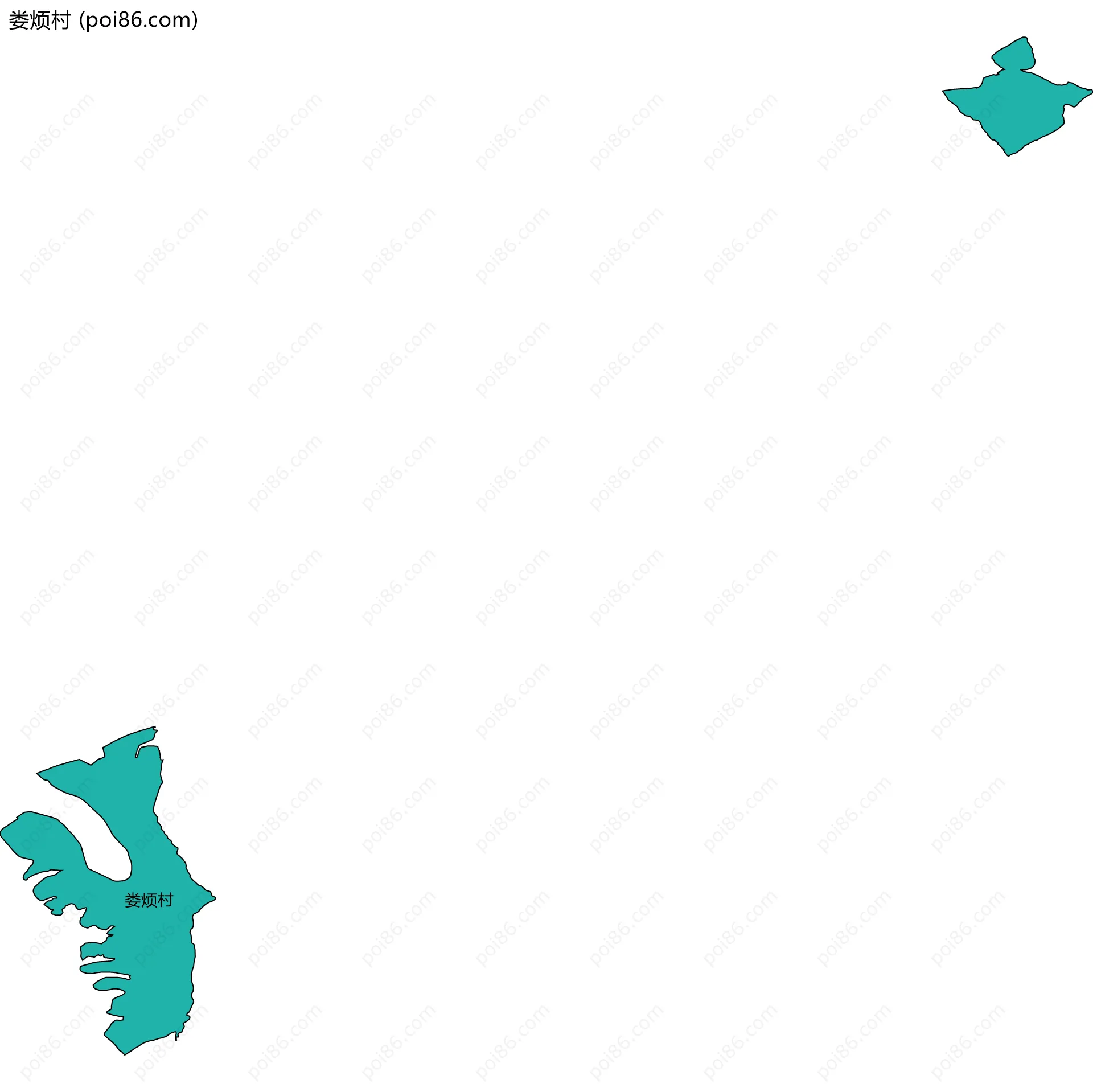 娄烦村边界地图