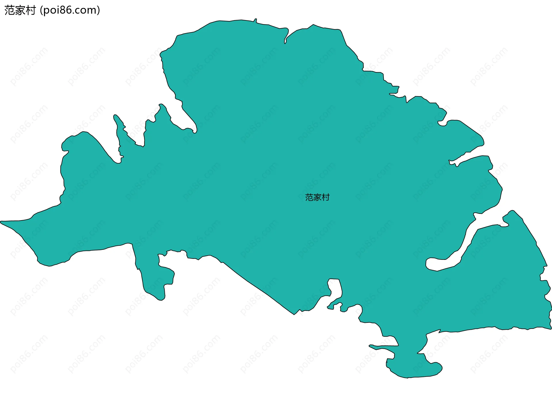 范家村边界地图
