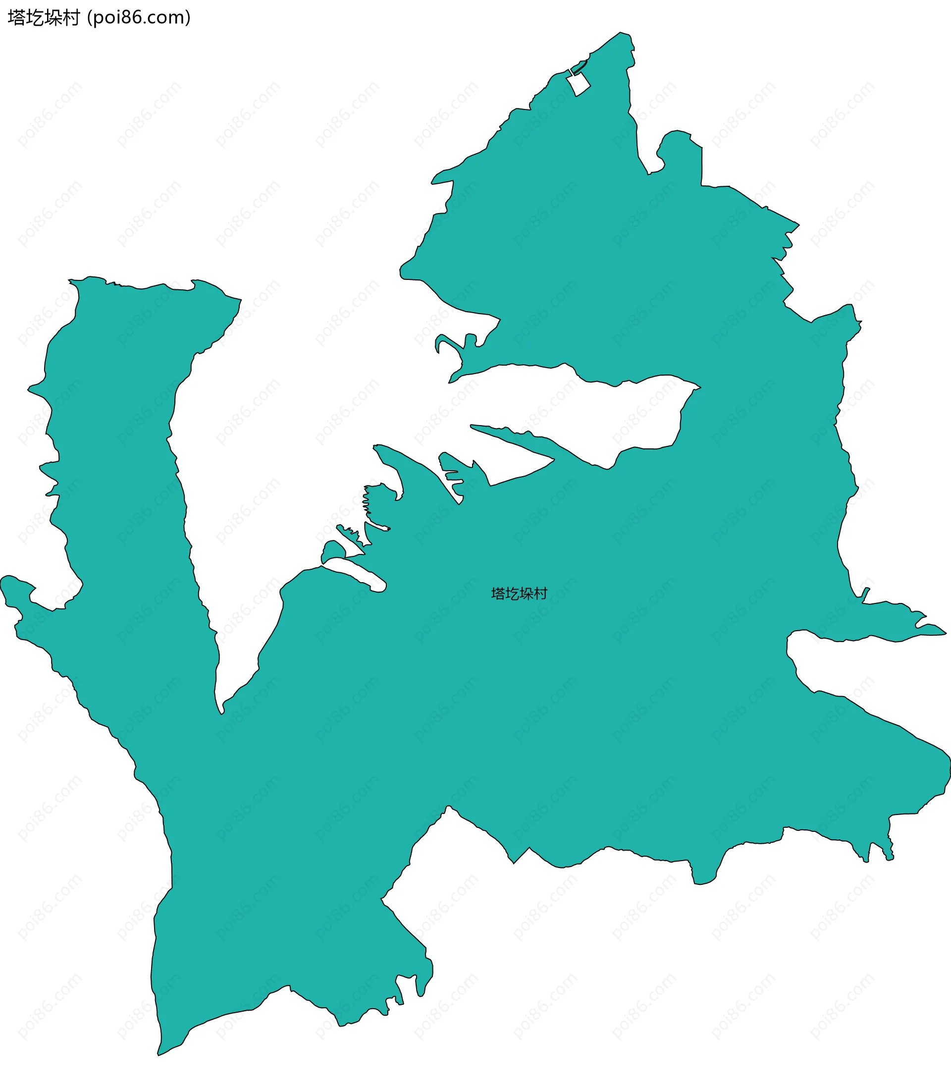 塔圪垛村边界地图