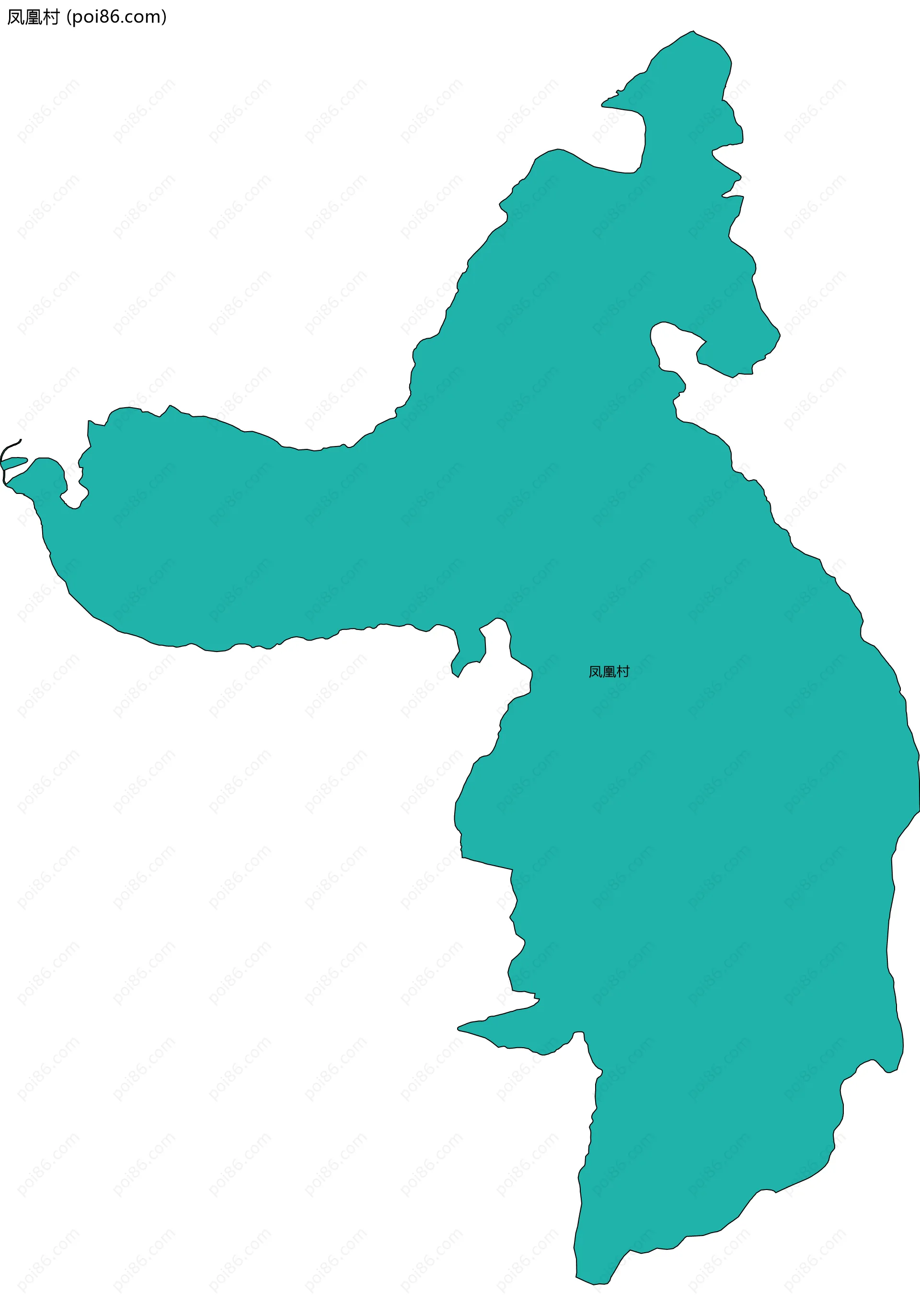 凤凰村边界地图