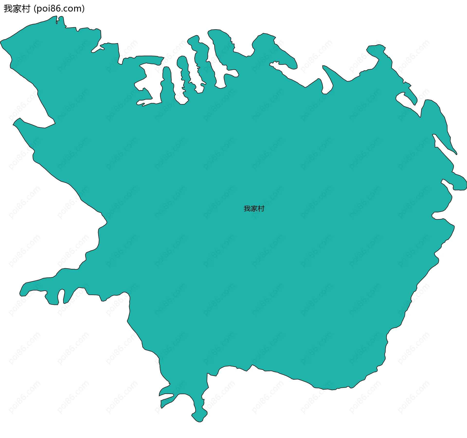 我家村边界地图