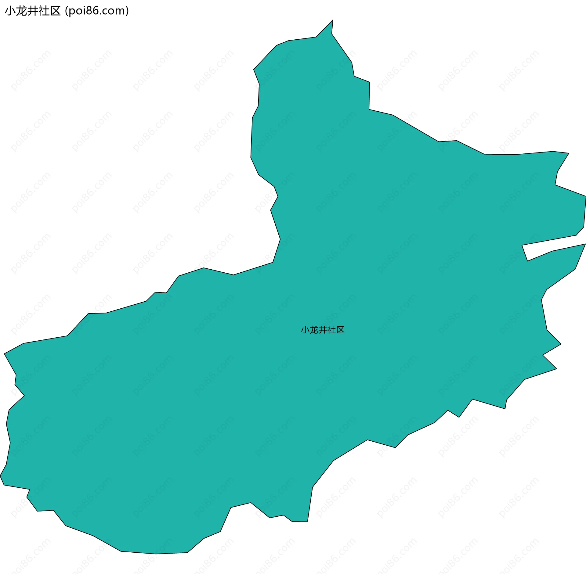 小龙井社区边界地图