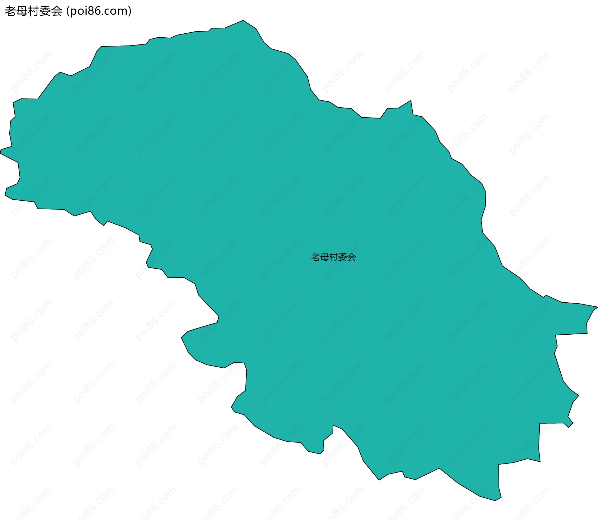 老母村委会边界地图