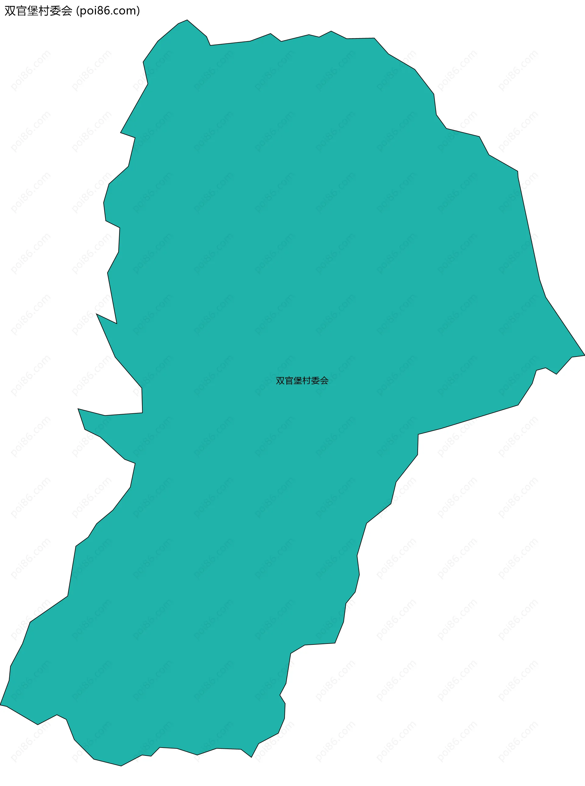 双官堡村委会边界地图