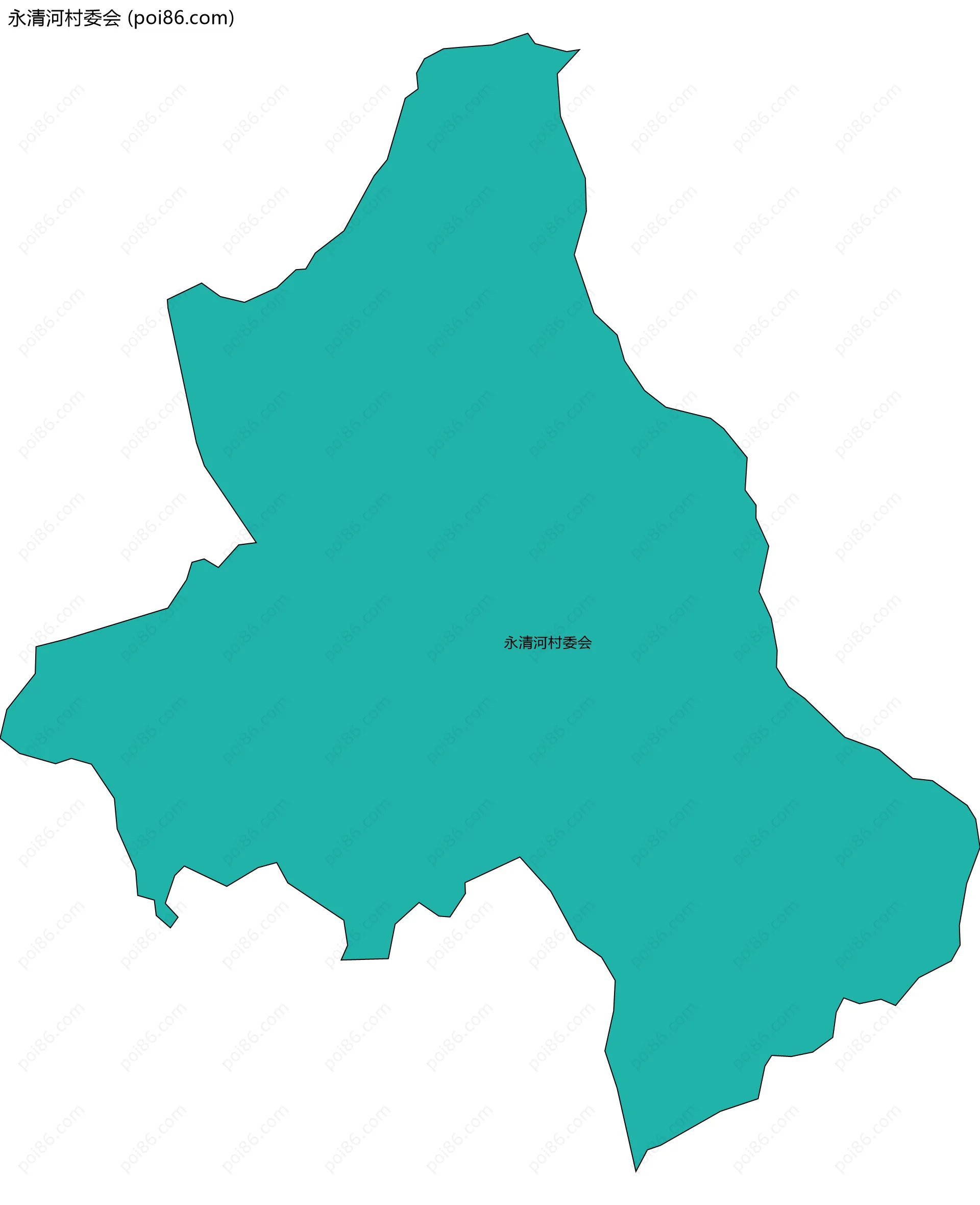 永清河村委会边界地图