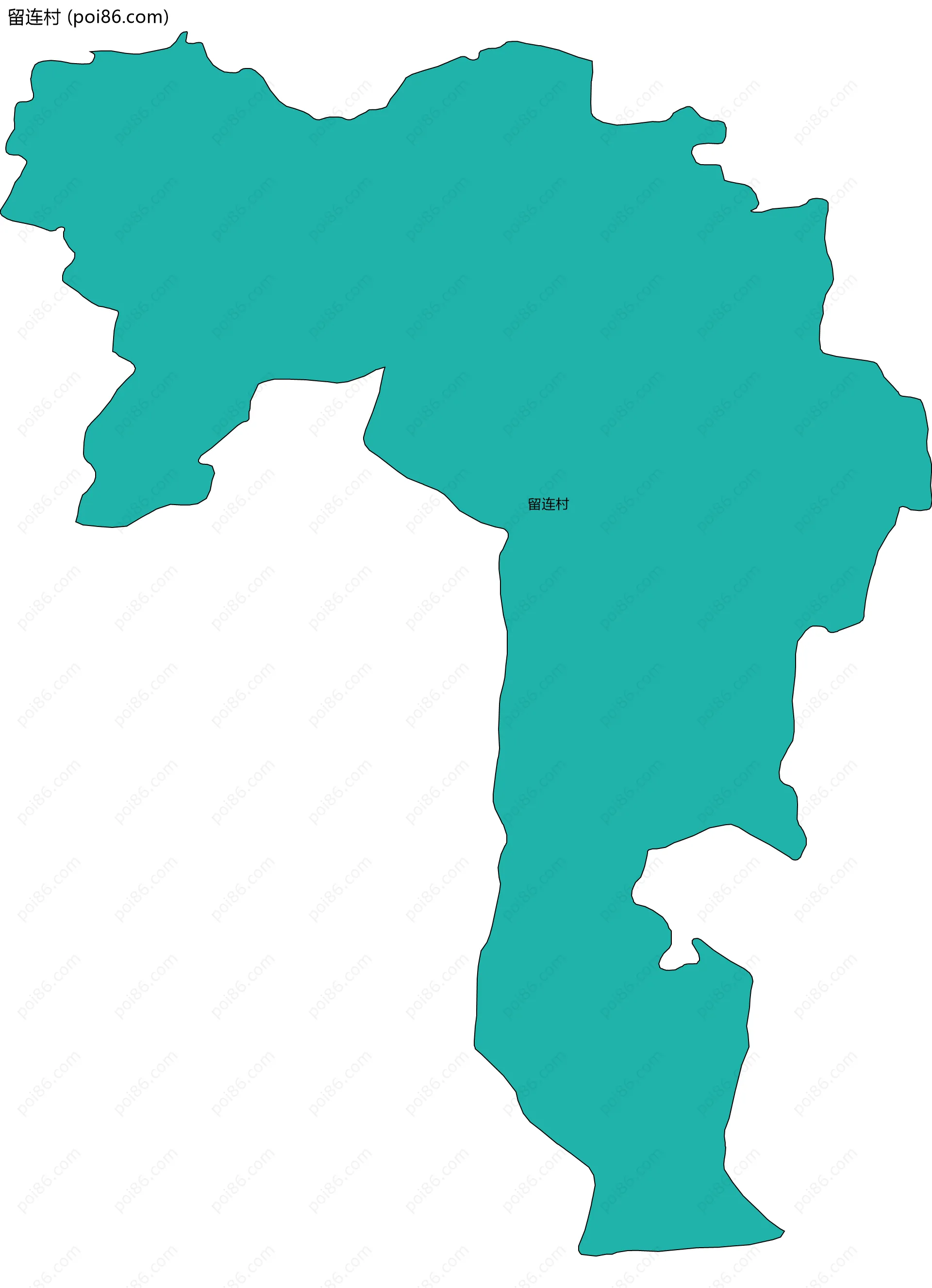 留连村边界地图