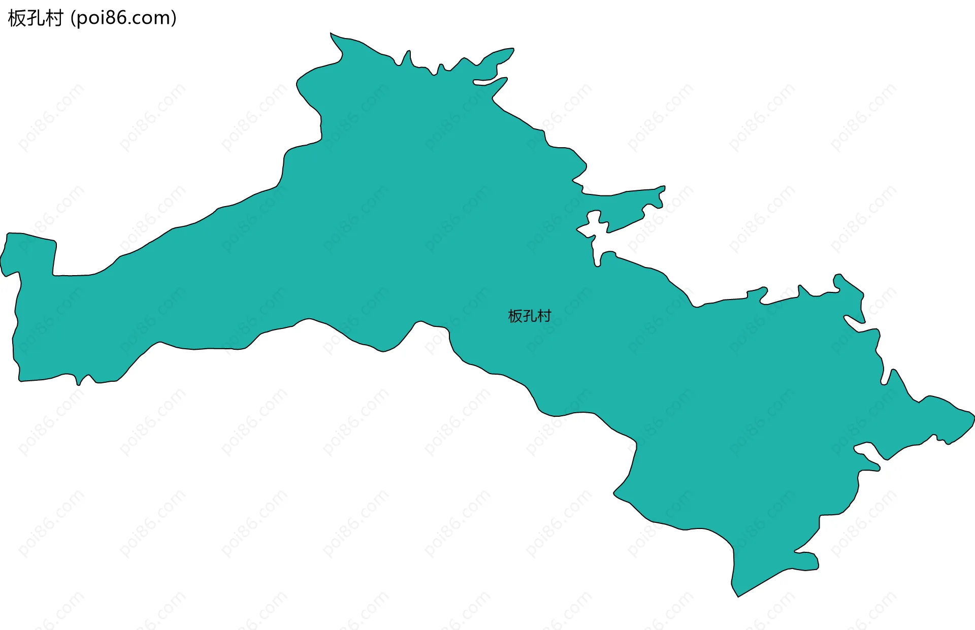 板孔村边界地图