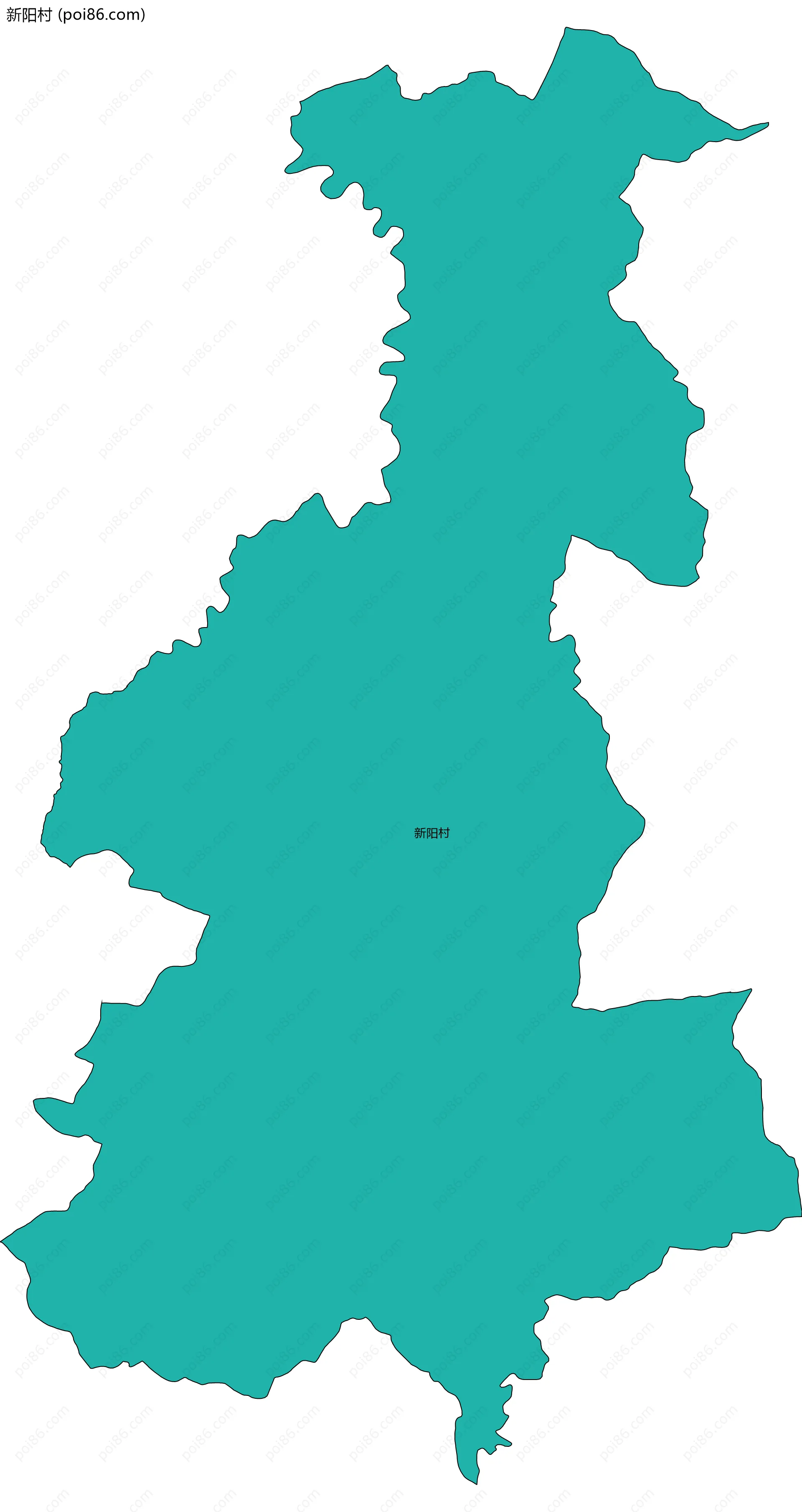 新阳村边界地图