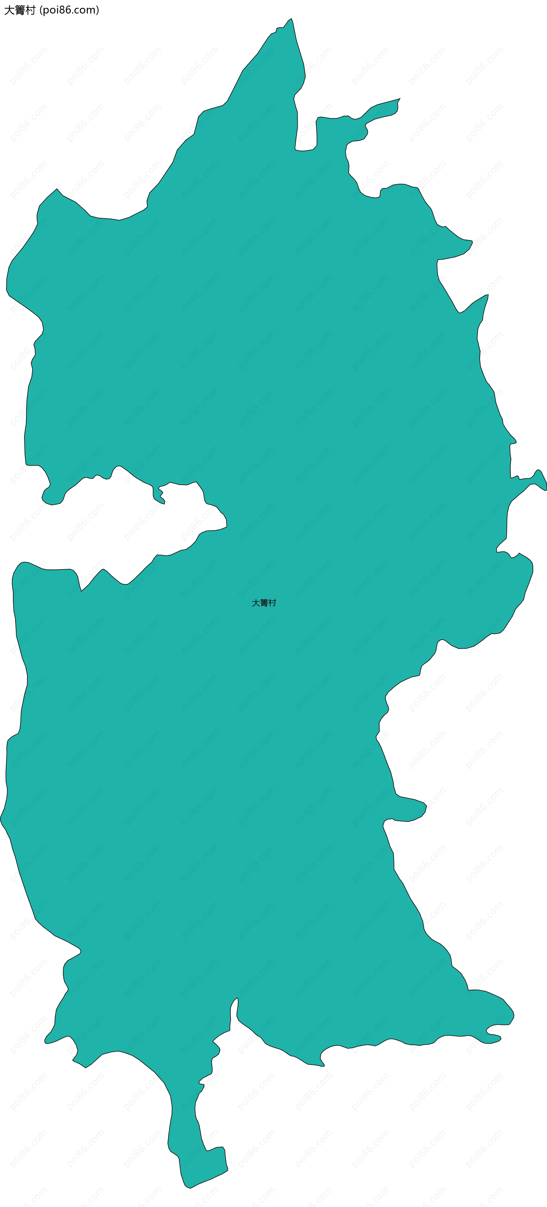 大箐村边界地图