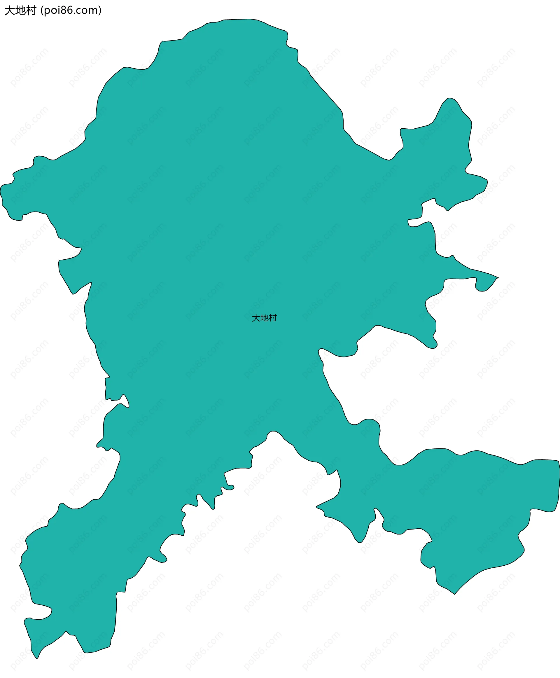 大地村边界地图