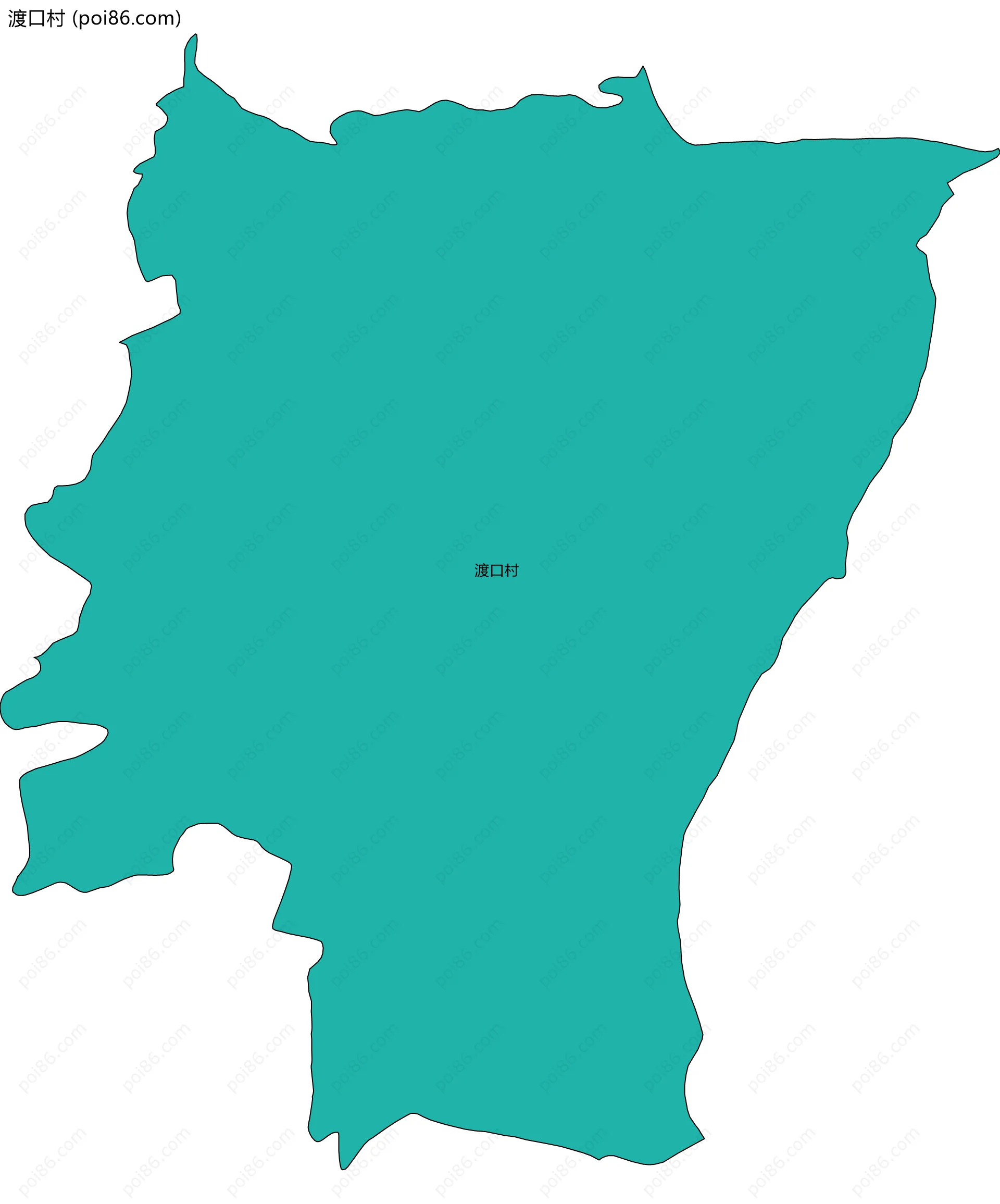 渡口村边界地图