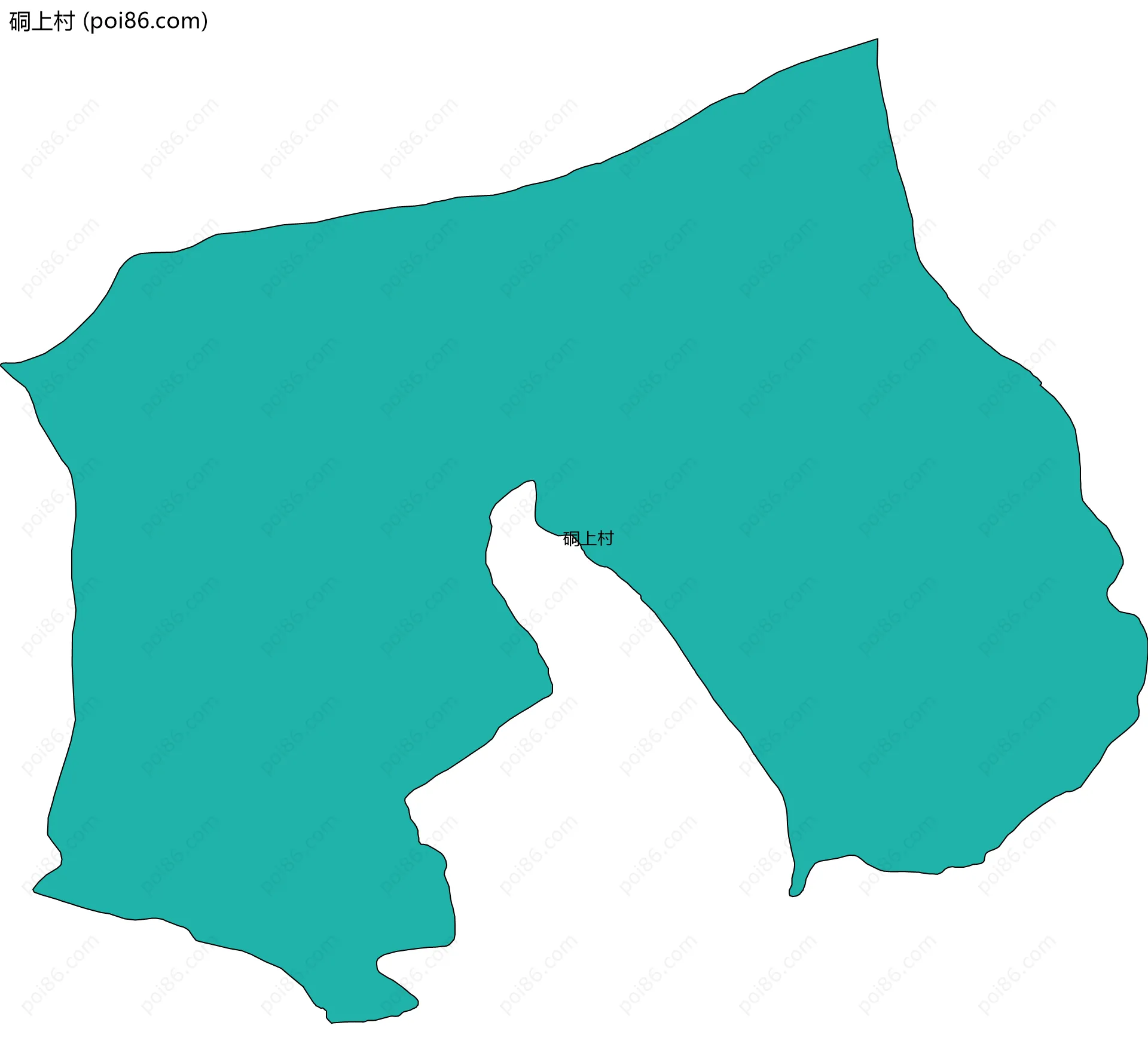 硐上村边界地图