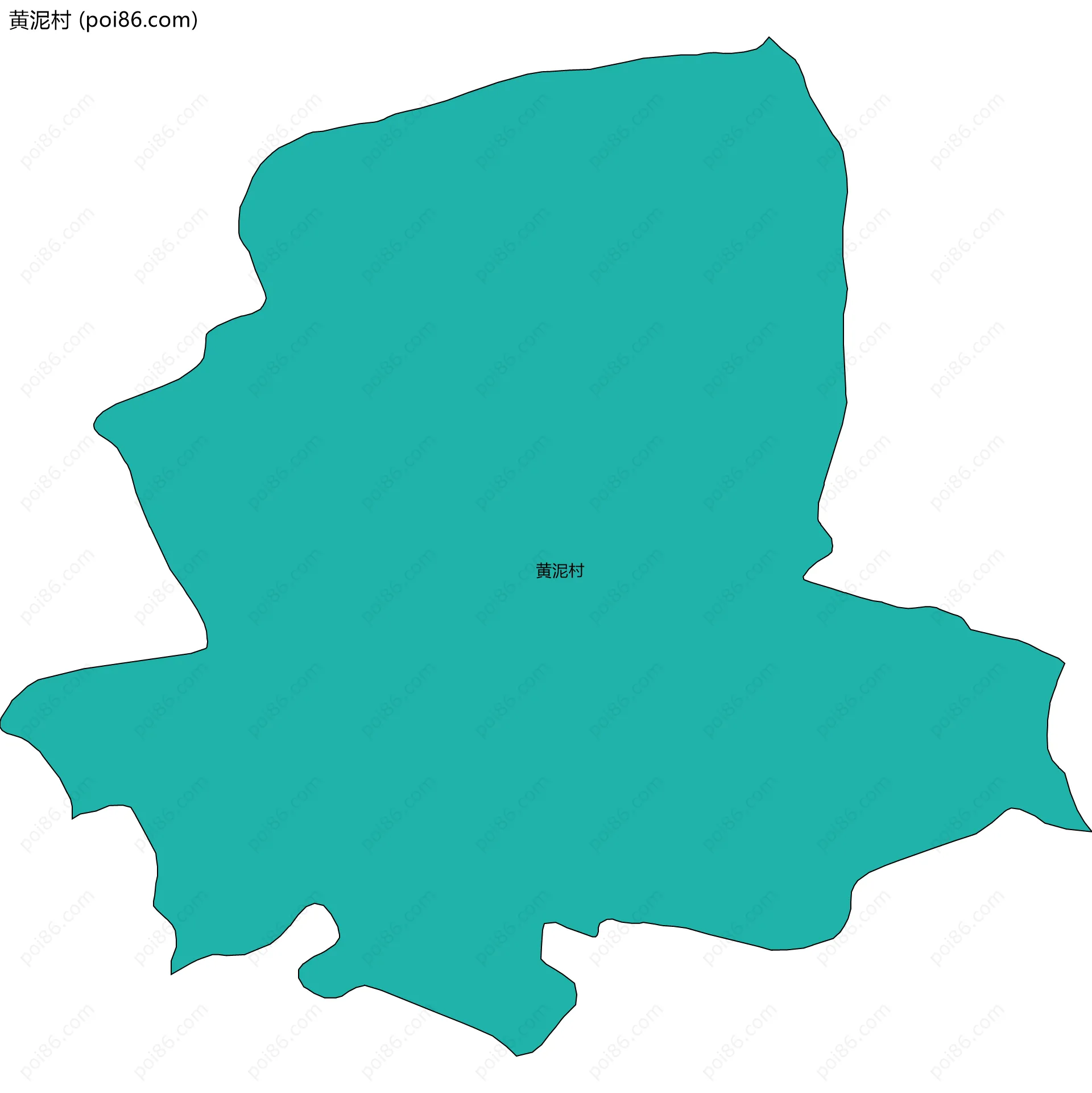 黄泥村边界地图