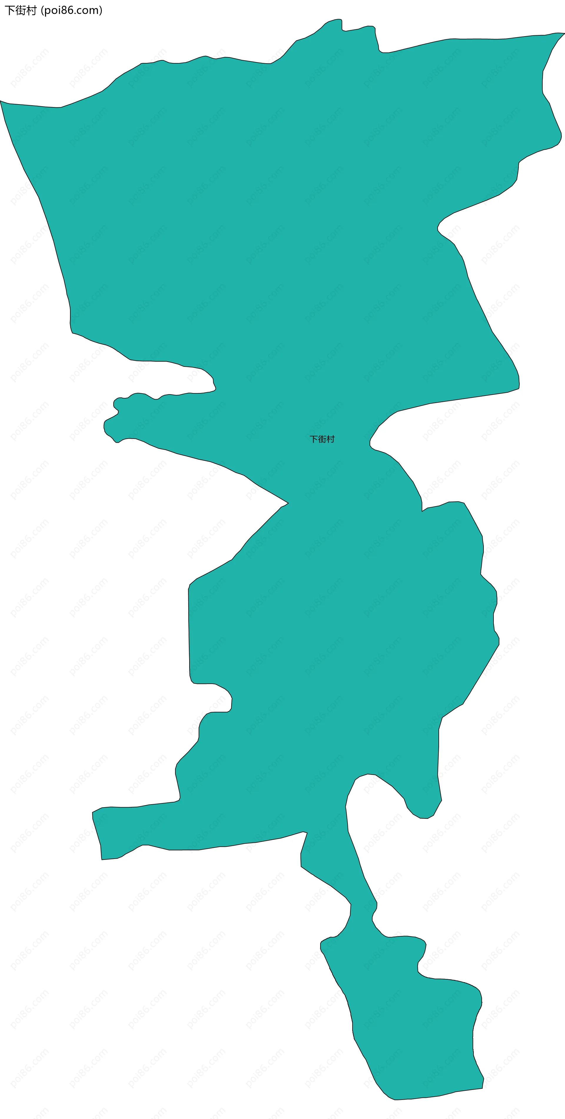 下街村边界地图